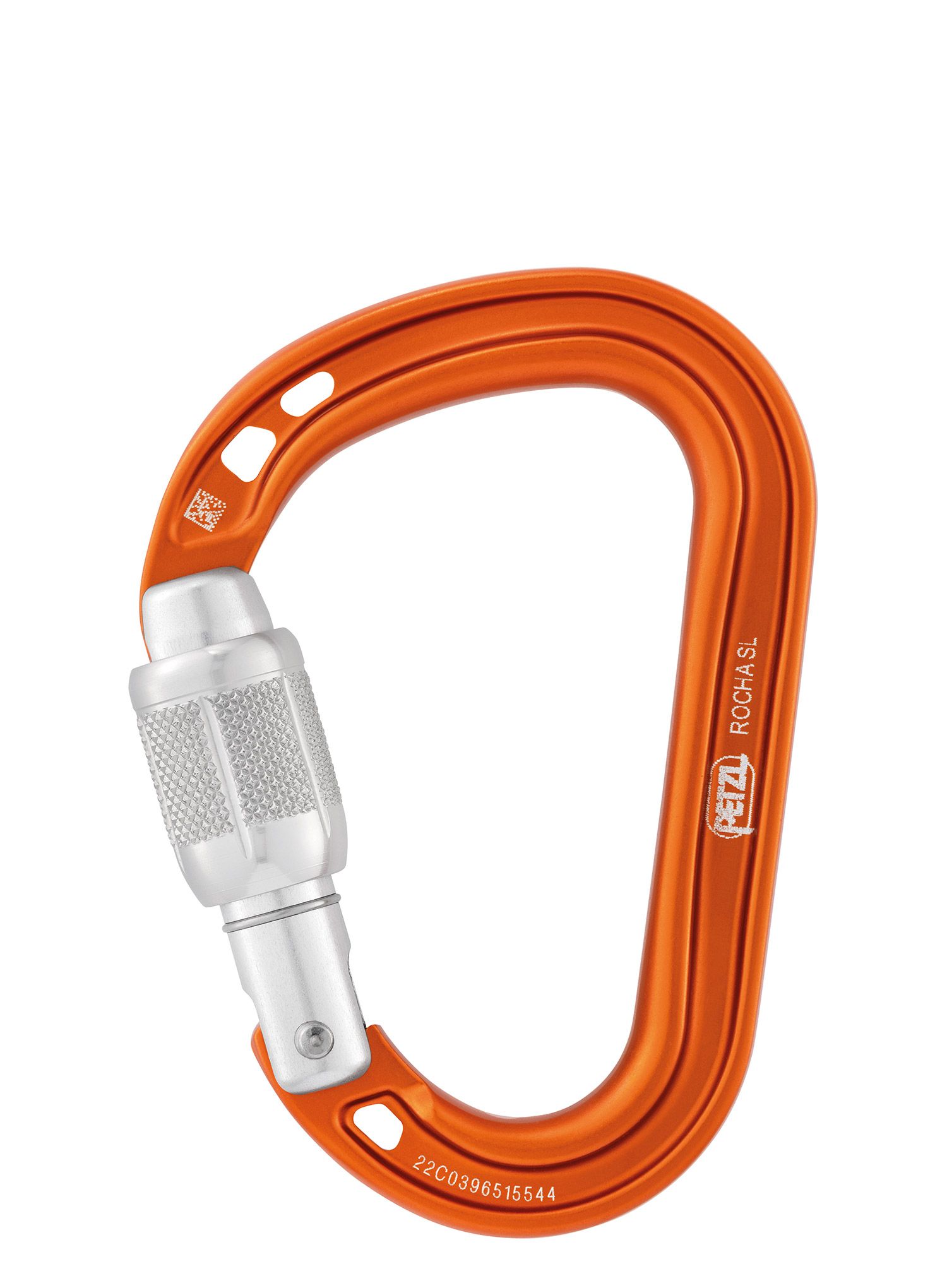 Horolezecká karabina Petzl Rocha Screw-Lock - orange