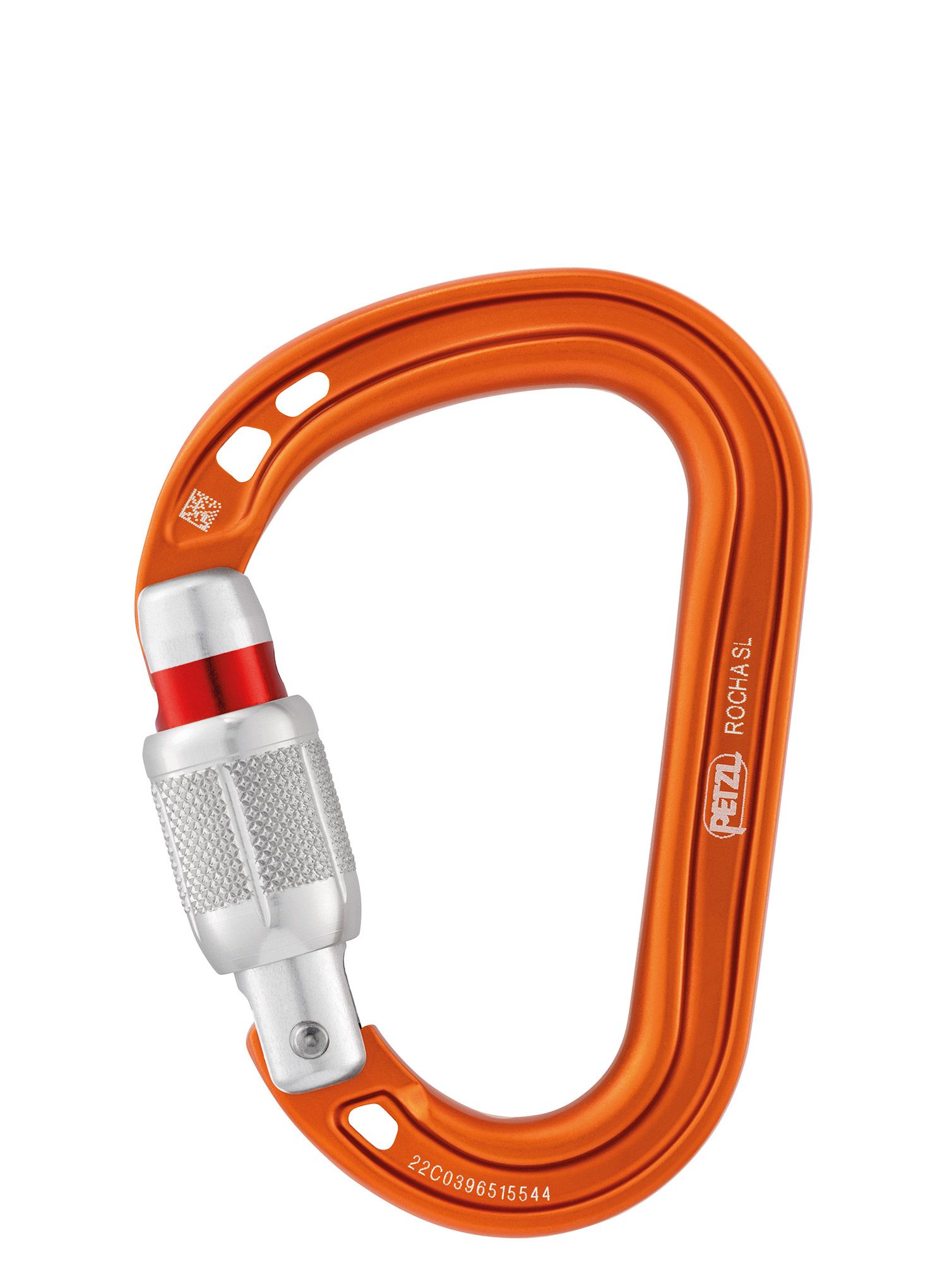 Horolezecká karabina Petzl Rocha Screw-Lock - orange