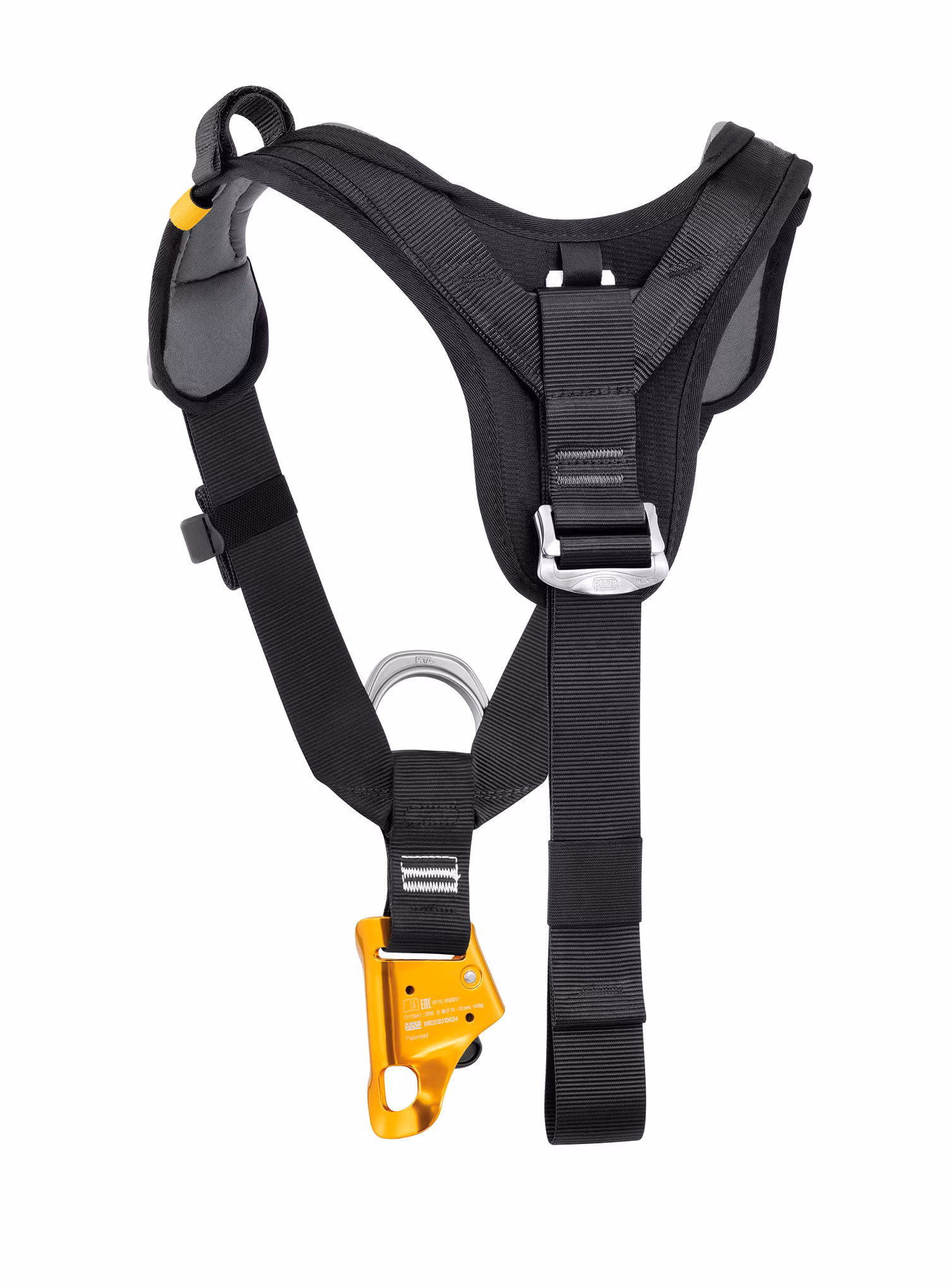 Prsní úvazek Petzl Top Croll L - black/yellow