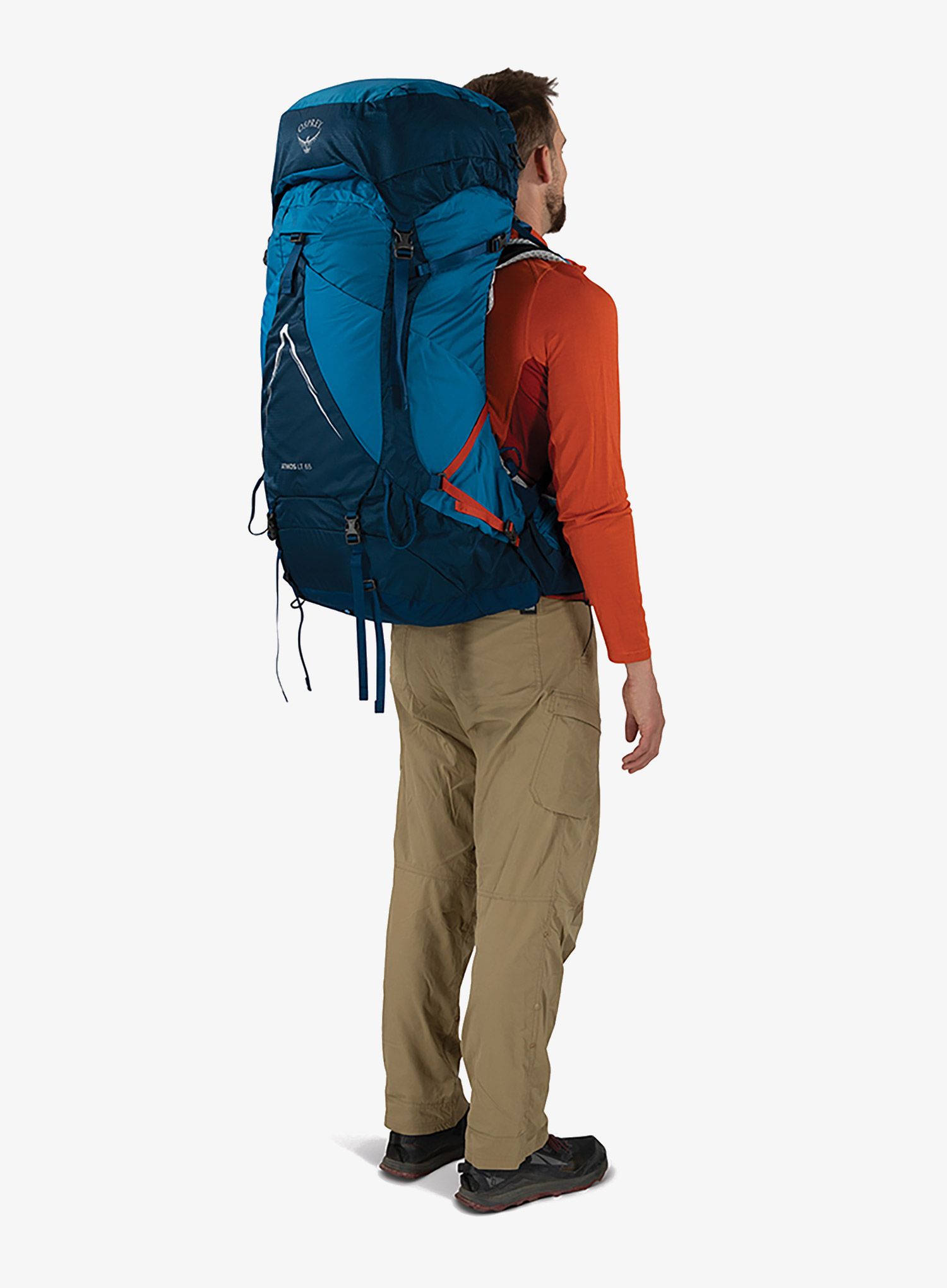 Batoh na hory Osprey Atmos AG LT 65 - night shift/scoria blue