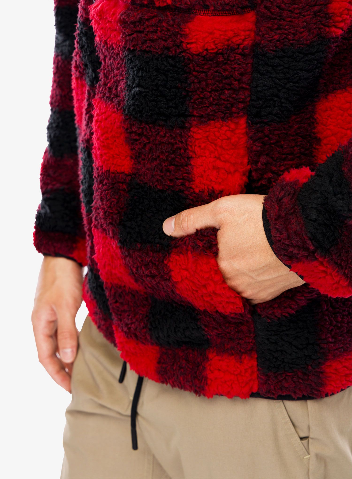 Fleecová mikina Columbia Winter Pass Printed Fleece II - mountain red check