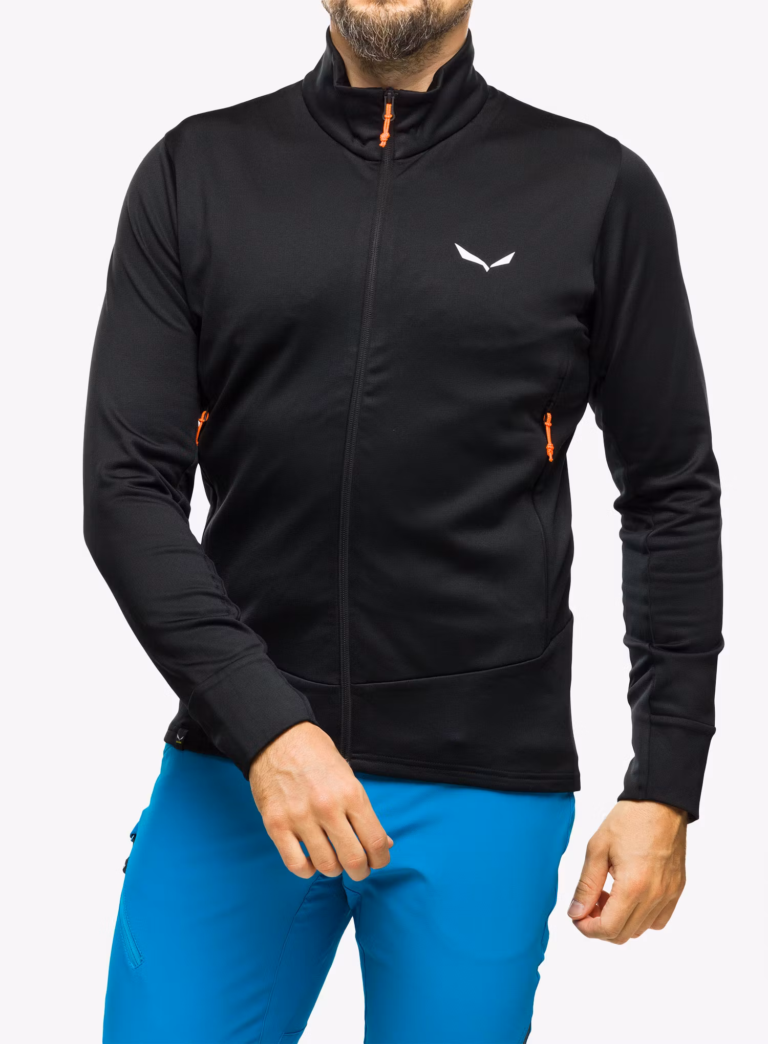Fleecová mikina Salewa Puez PL Jacket - black out