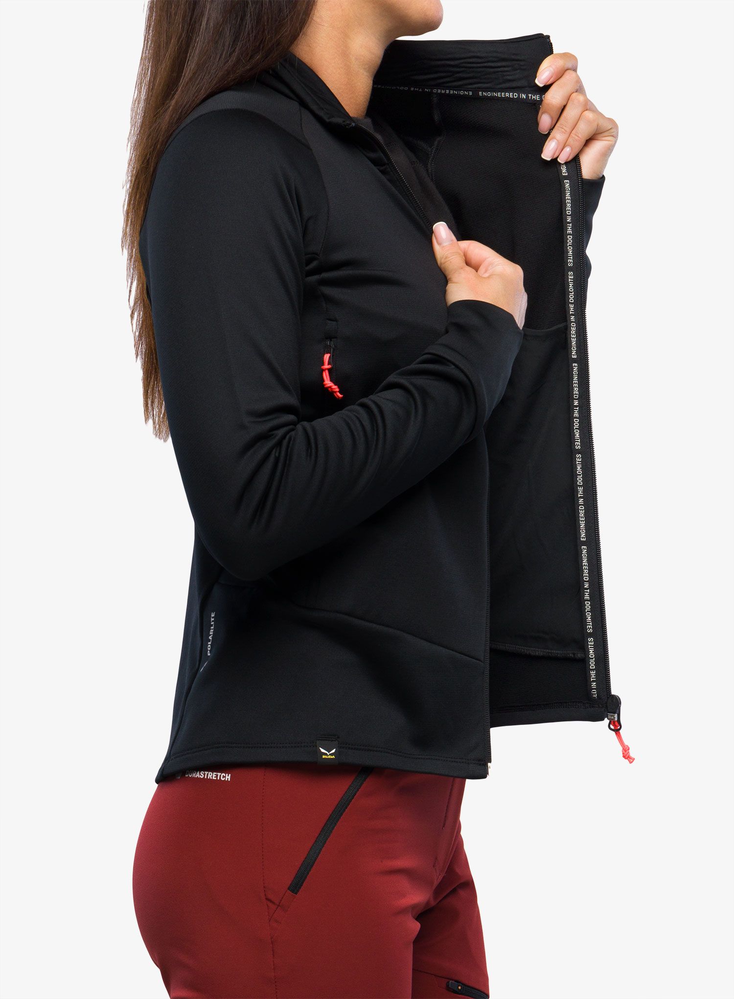 Fleecová mikina dámská Salewa Puez PL Jacket - black