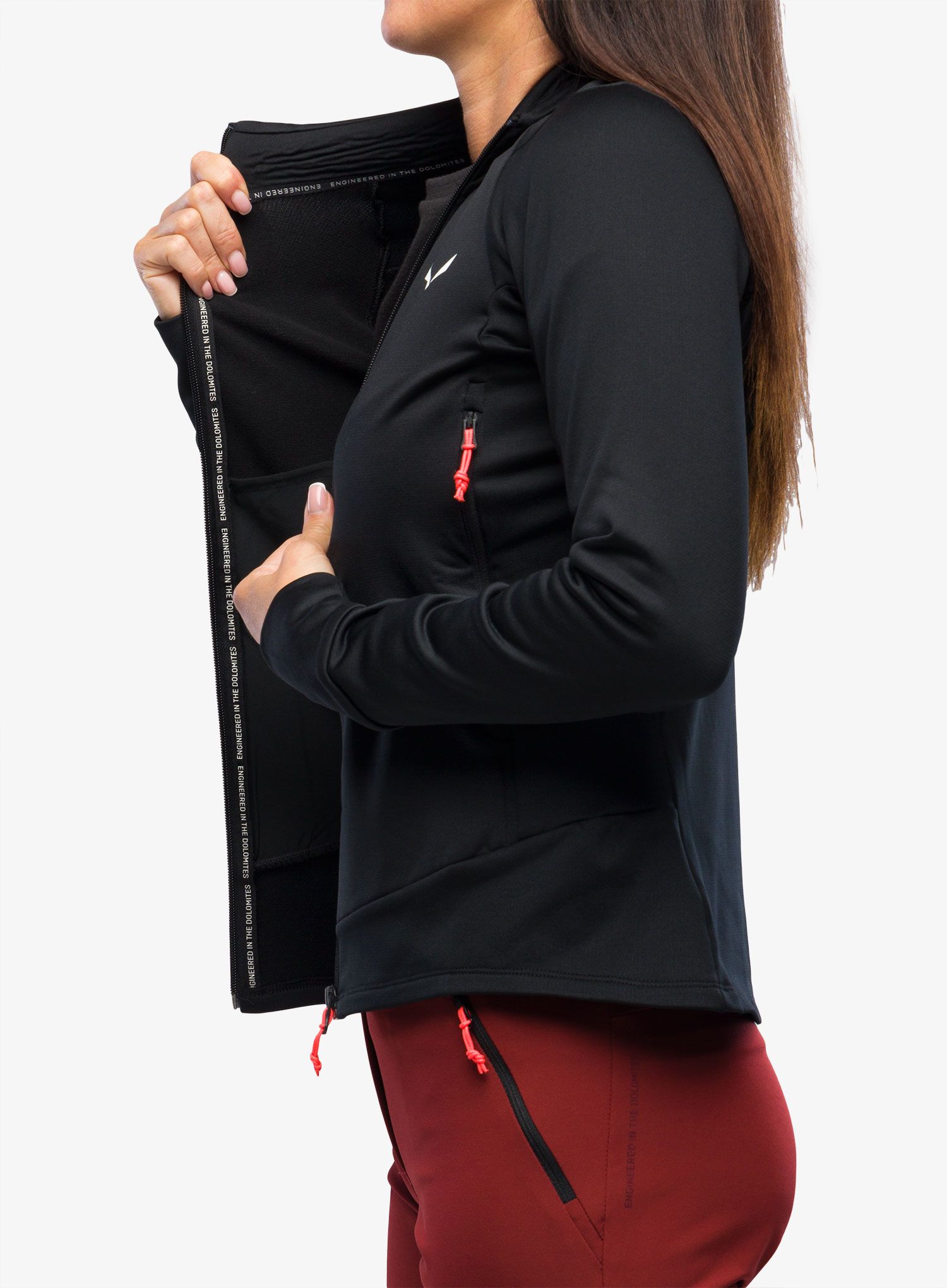 Fleecová mikina dámská Salewa Puez PL Jacket - black