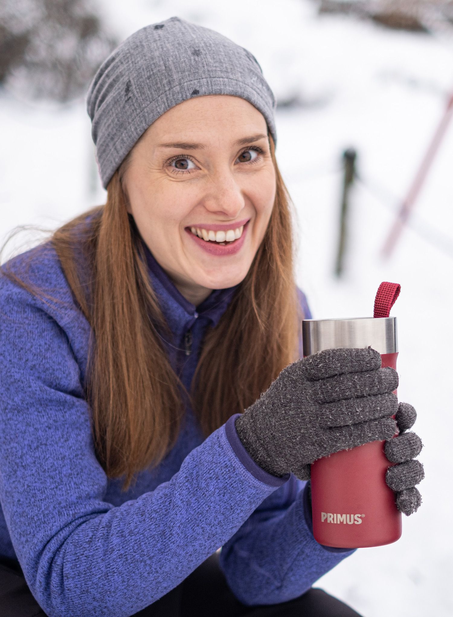 Termohrnek Primus Slurken Vacuum Mug 0,4L - ox red