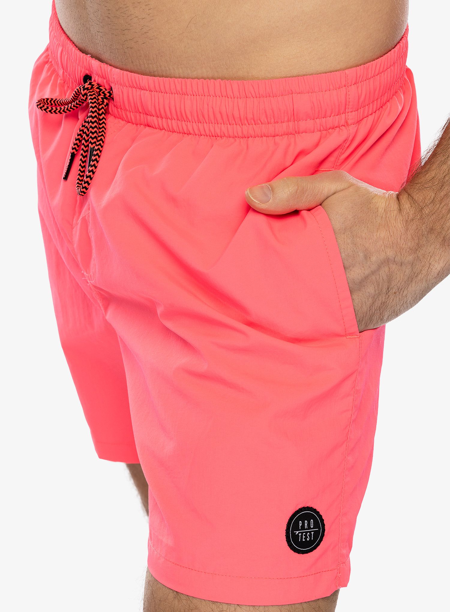 Kraťasy Protest Faster Swim Short - fluor pink