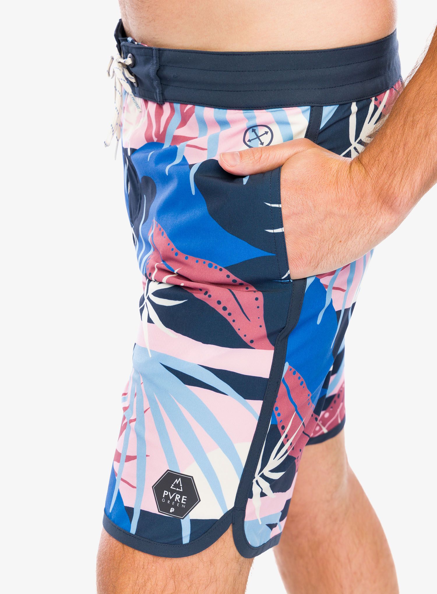 Kraťasy Protest Prtaddo Beachshort - night sky blue