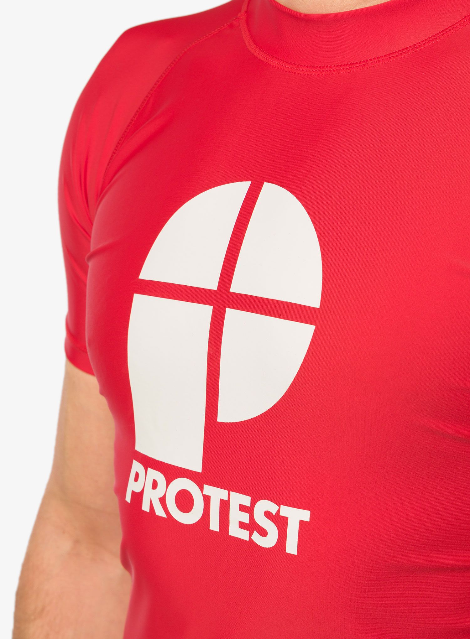 Tričko s potiskem Protest Prtcater Lycra - tomato
