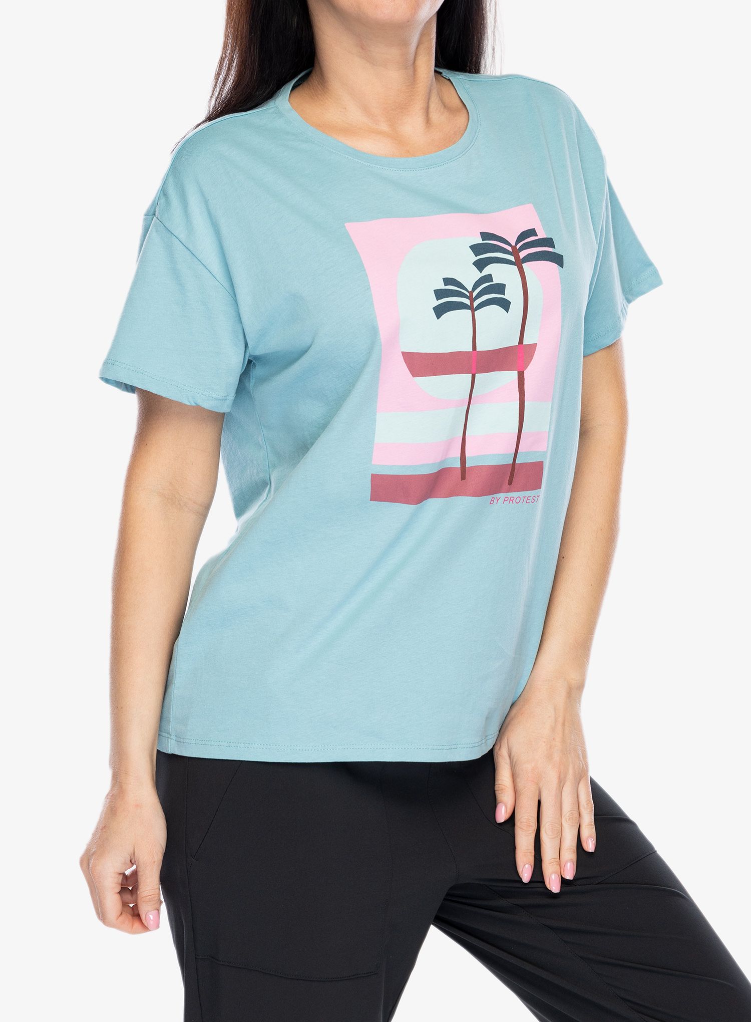 Dámské tričko s potiskem Protest Prtglassy T-Shirt - vision blue