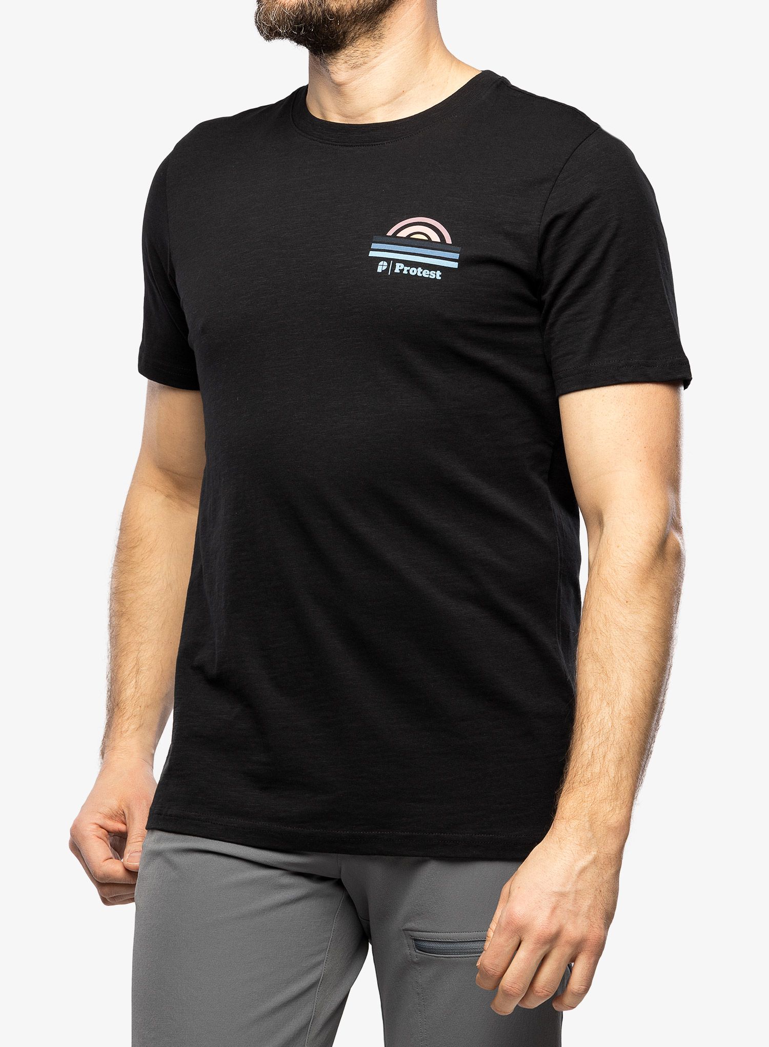 Tričko s potiskem Protest Prtholbox T-Shirt - true black
