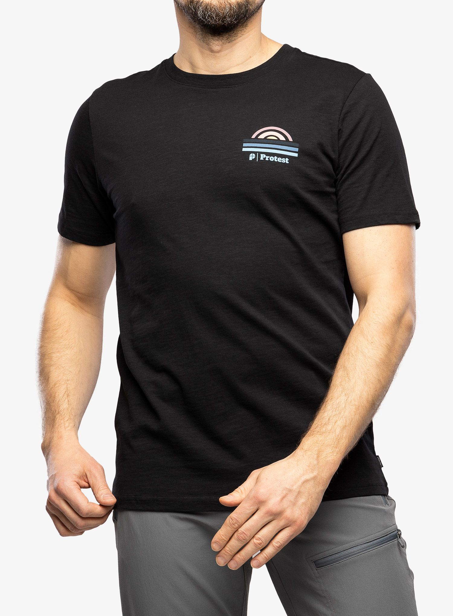 Tričko s potiskem Protest Prtholbox T-Shirt - true black