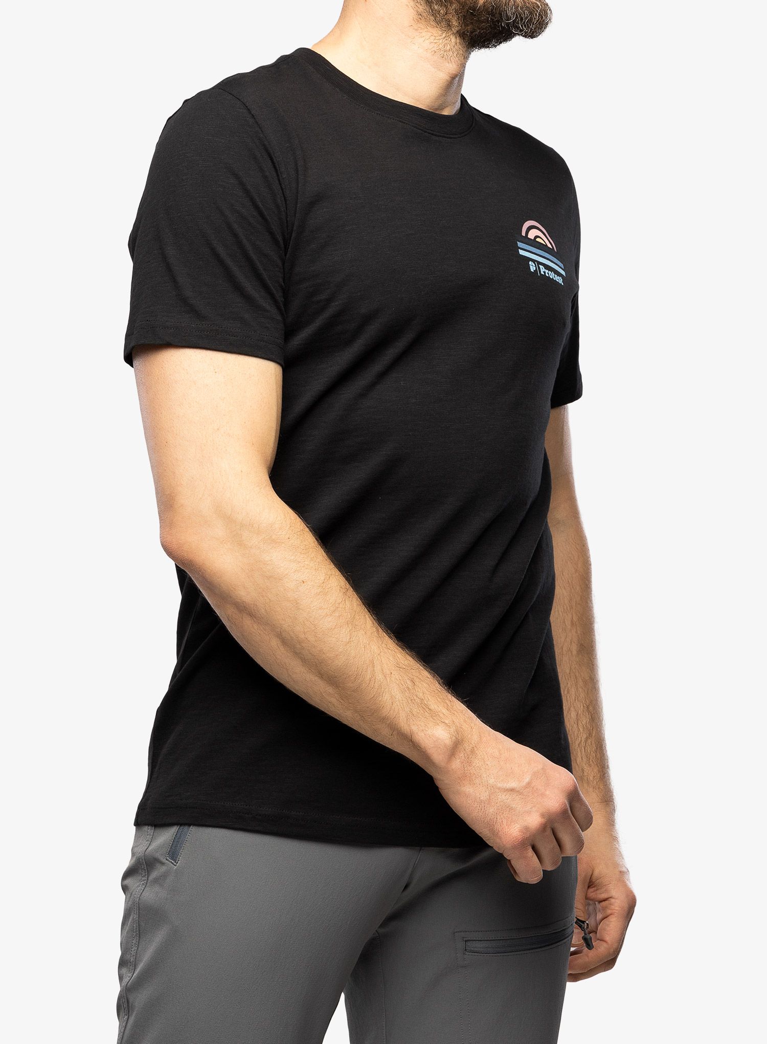 Tričko s potiskem Protest Prtholbox T-Shirt - true black