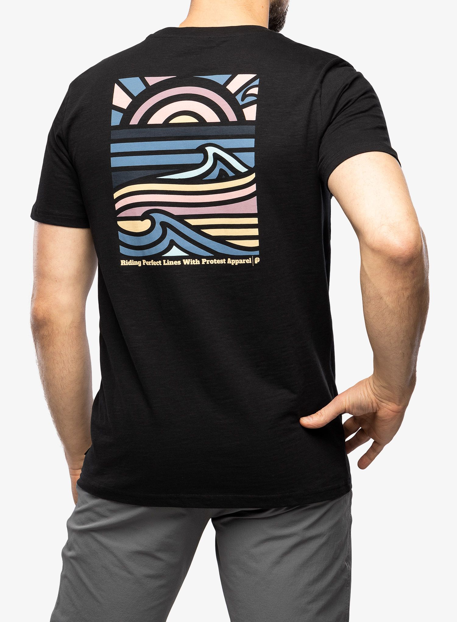 Tričko s potiskem Protest Prtholbox T-Shirt - true black