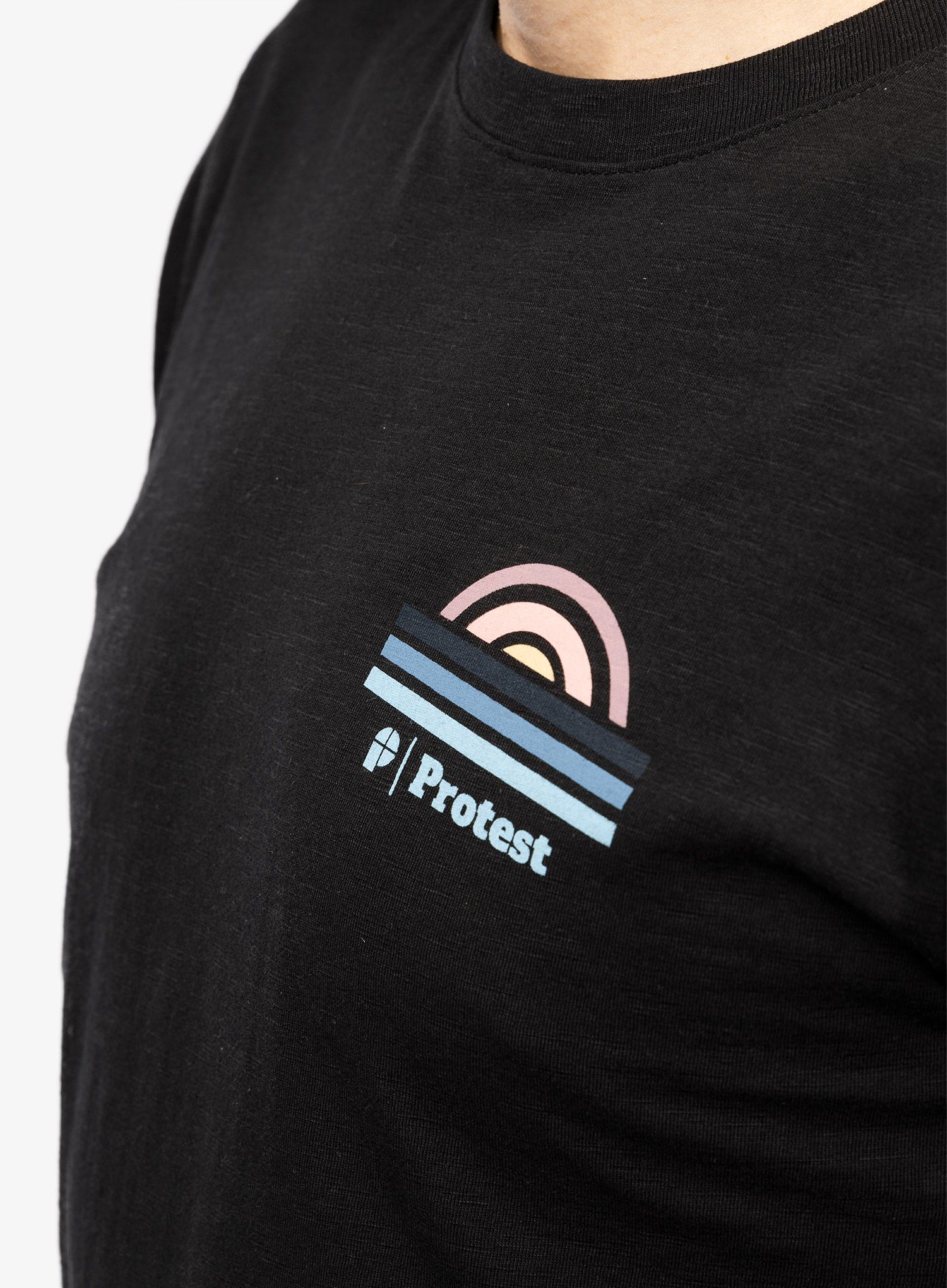 Tričko s potiskem Protest Prtholbox T-Shirt - true black
