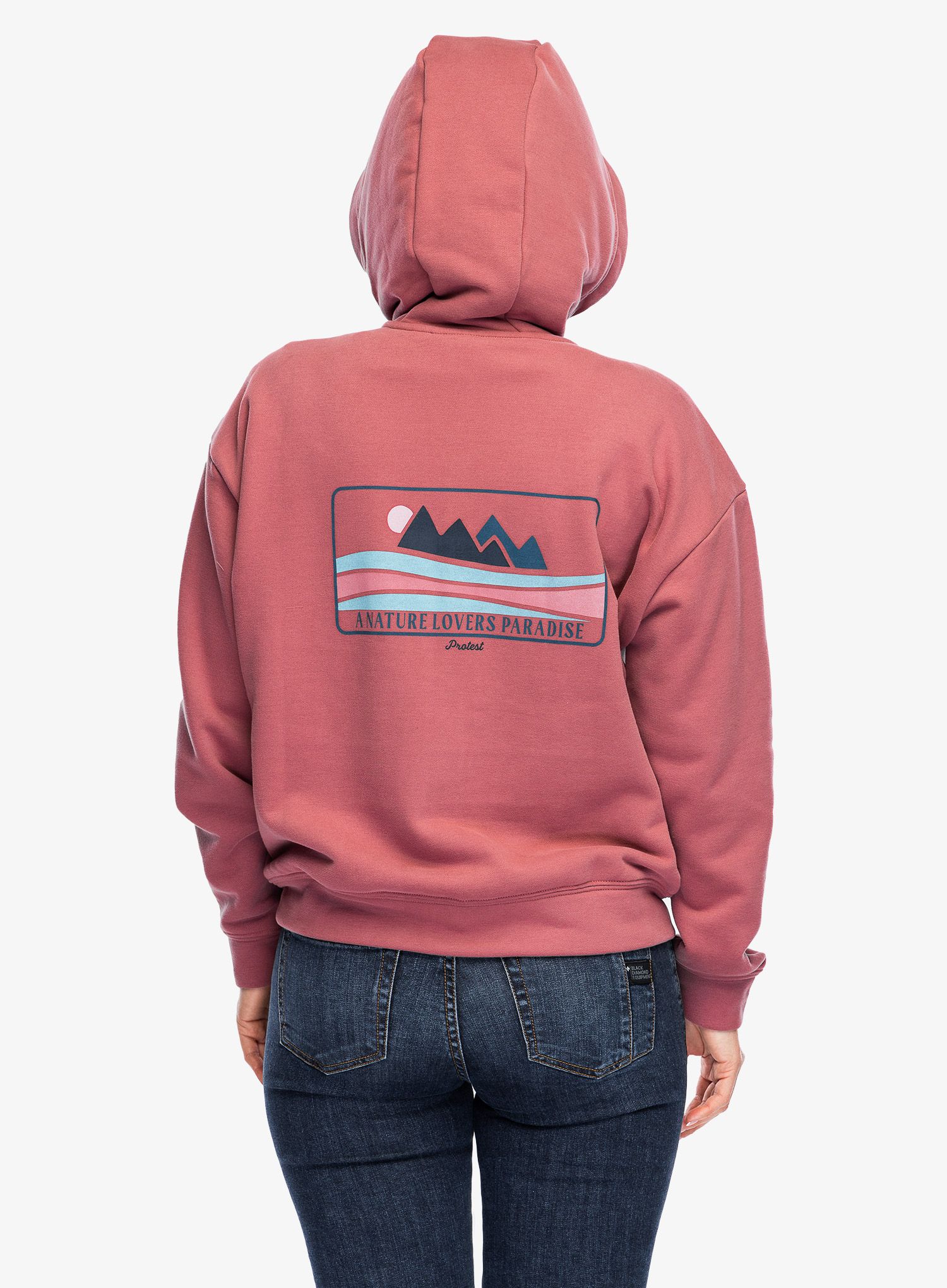Dámská mikina s kapucí Protest Prtkay Hoody - deco pink