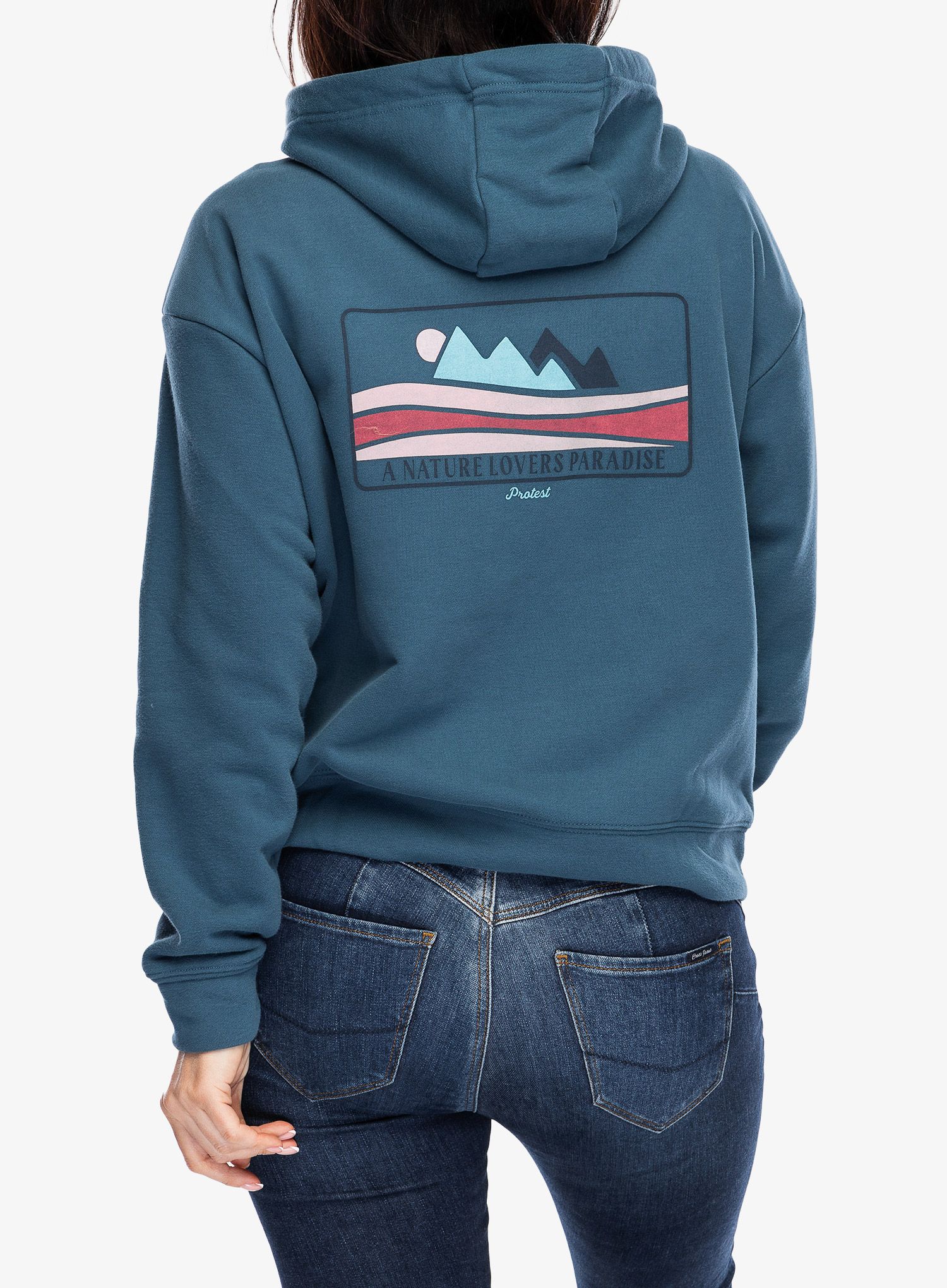Dámská mikina s kapucí Protest Prtkay Hoody - raku blue