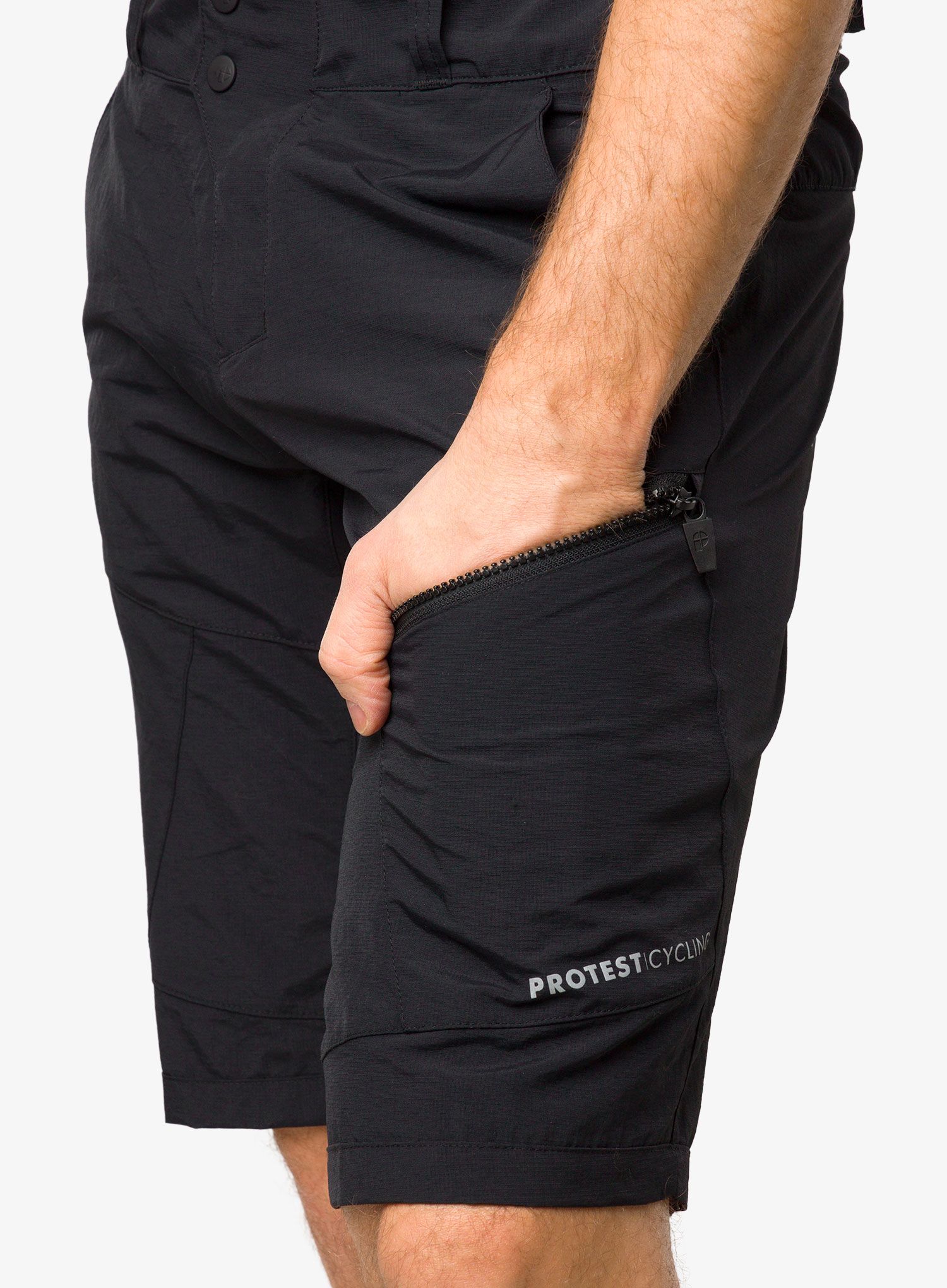MTB kraťasy Protest Prtleezer Cycling Shorts - true black