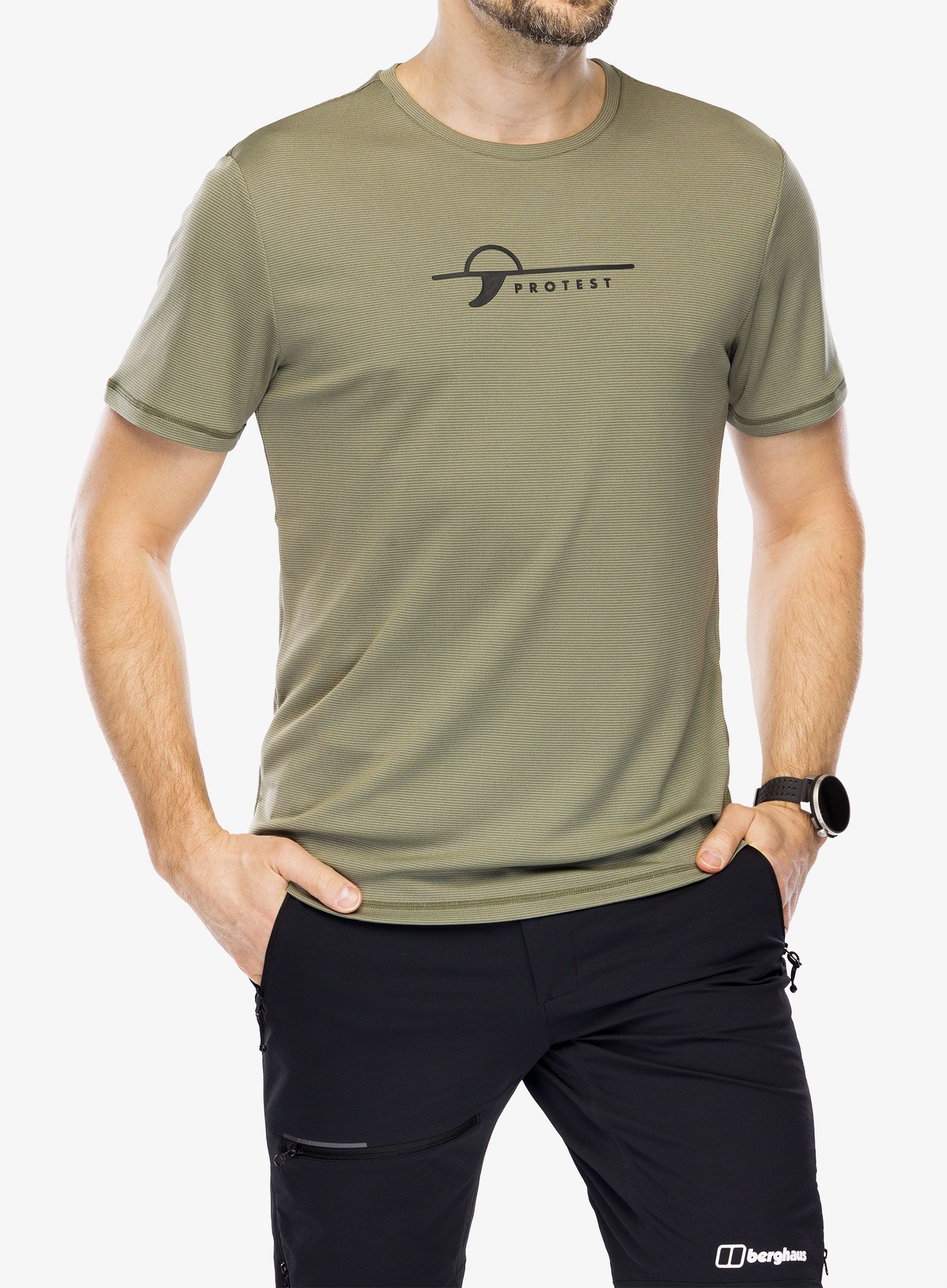 Rychleschnoucí triko Protest Prtlegundi Surf T-Shirt - artichoke green
