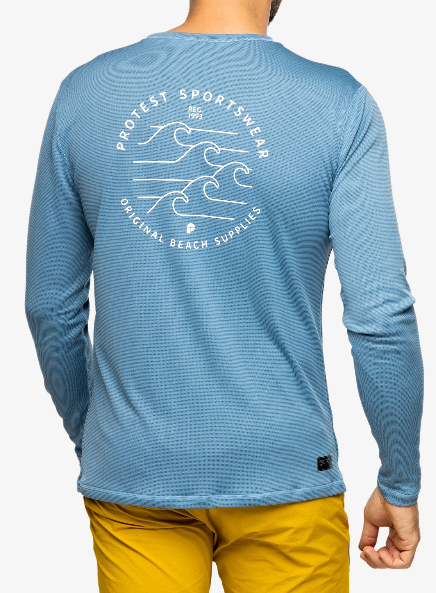 Pánská mikina Protest Prtlooma Long Sleeve Lycra Surf Shirt - river blue