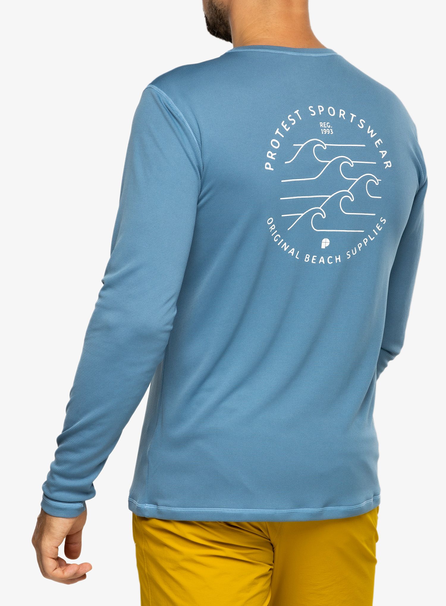 Pánská mikina Protest Prtlooma Long Sleeve Lycra Surf Shirt - river blue