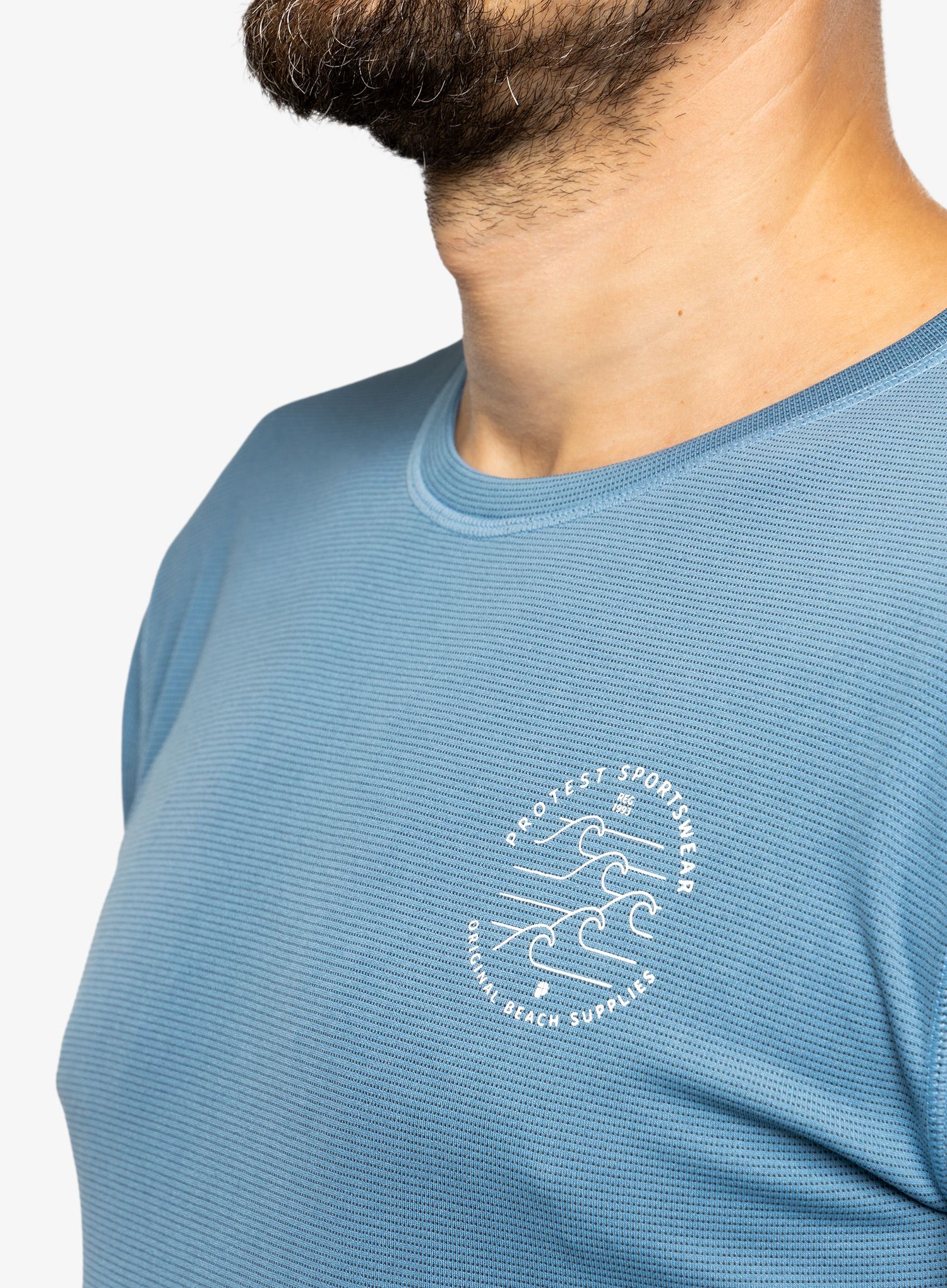 Pánská mikina Protest Prtlooma Long Sleeve Lycra Surf Shirt - river blue