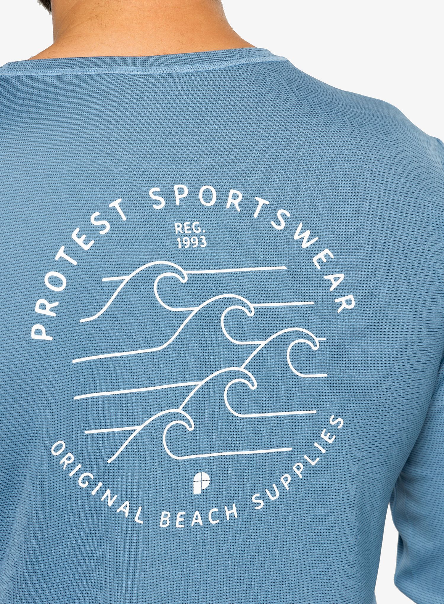 Pánská mikina Protest Prtlooma Long Sleeve Lycra Surf Shirt - river blue