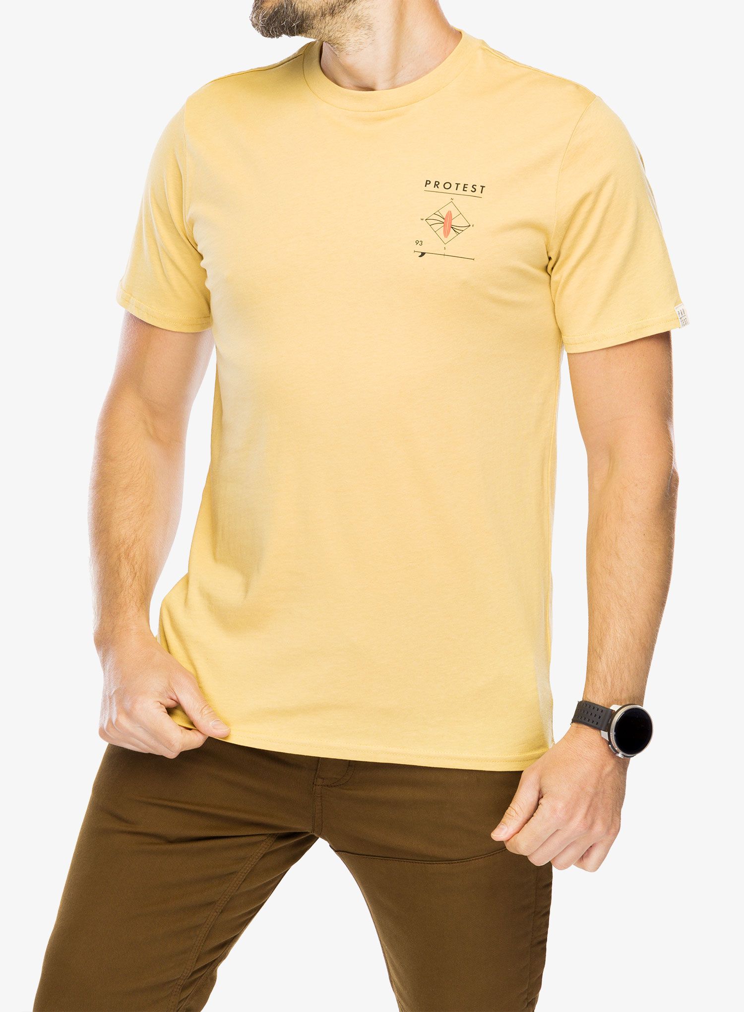 Tričko s potiskem Protest Prtpenalt T-Shirt - butter yellow
