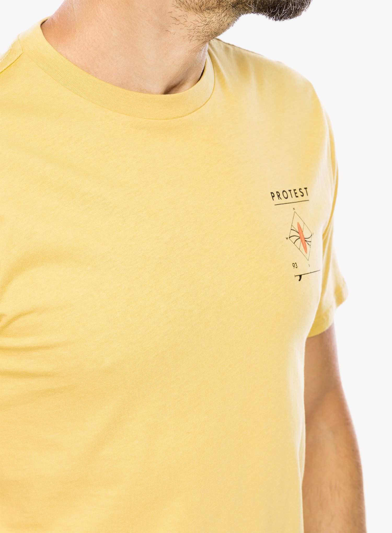 Tričko s potiskem Protest Prtpenalt T-Shirt - butter yellow
