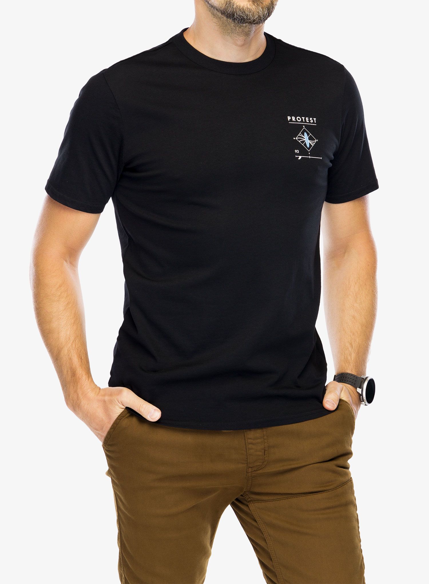 Tričko s potiskem Protest Prtpenalt T-Shirt - true black