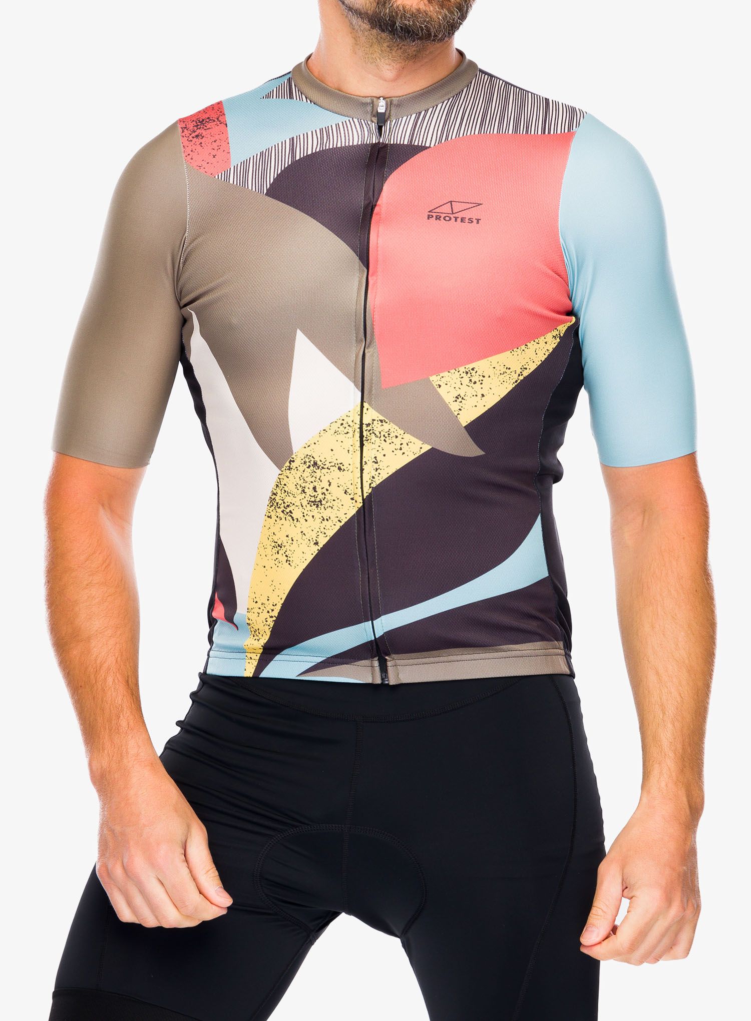 Cyklotriko Protest Prtpenck Cycling Jersey Short Sleeve - artichoke green