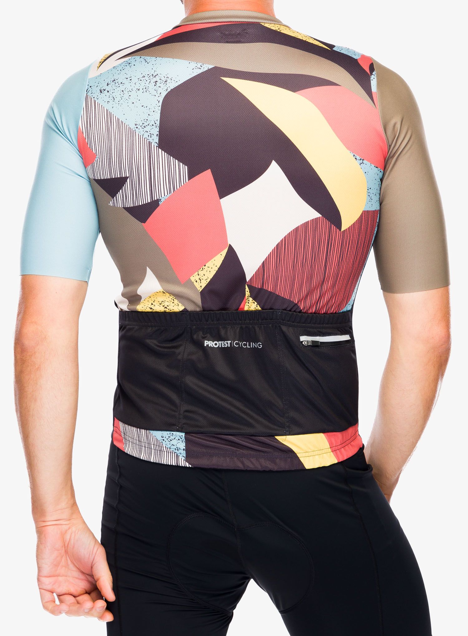 Cyklotriko Protest Prtpenck Cycling Jersey Short Sleeve - artichoke green