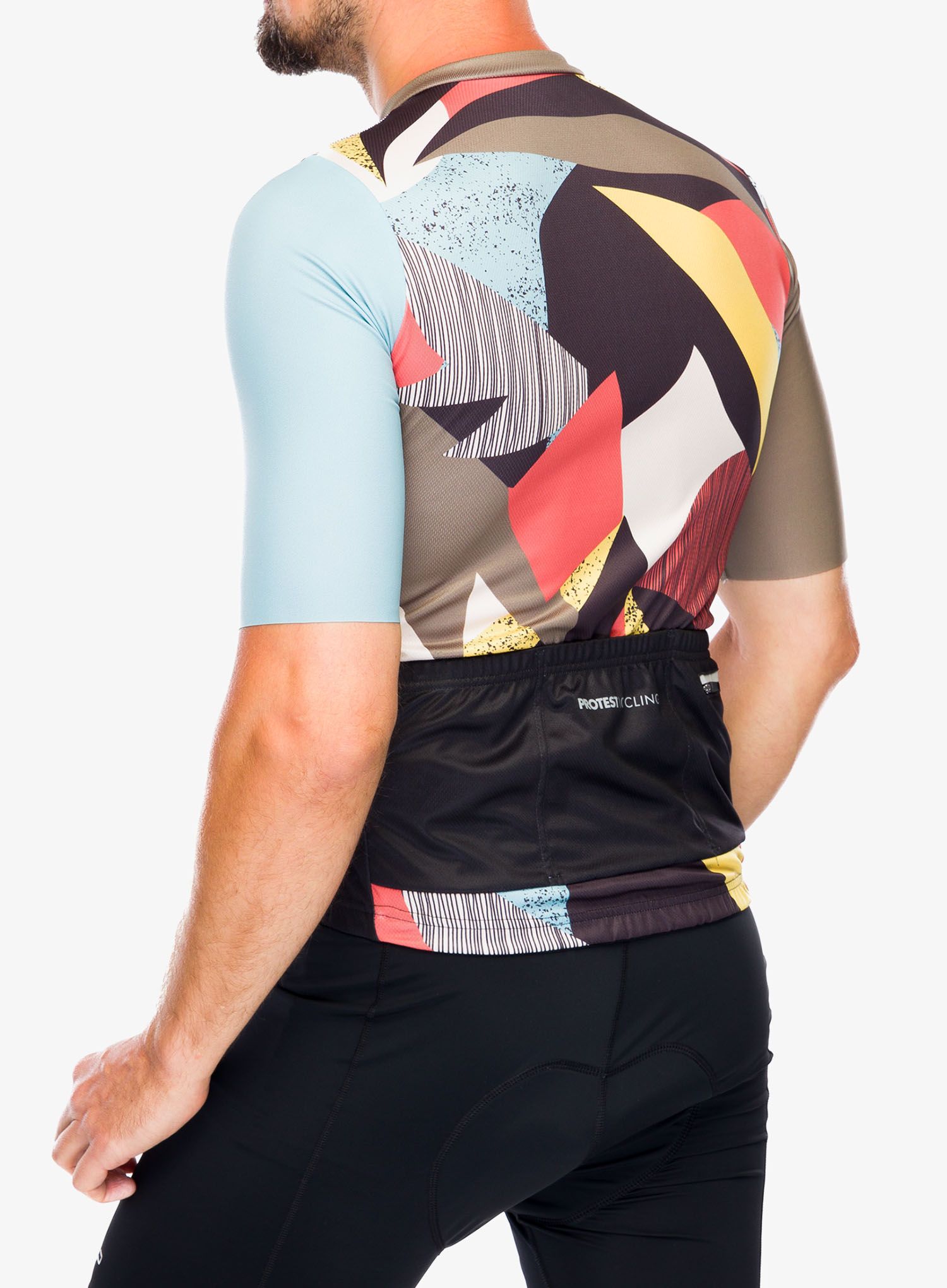 Cyklotriko Protest Prtpenck Cycling Jersey Short Sleeve - artichoke green