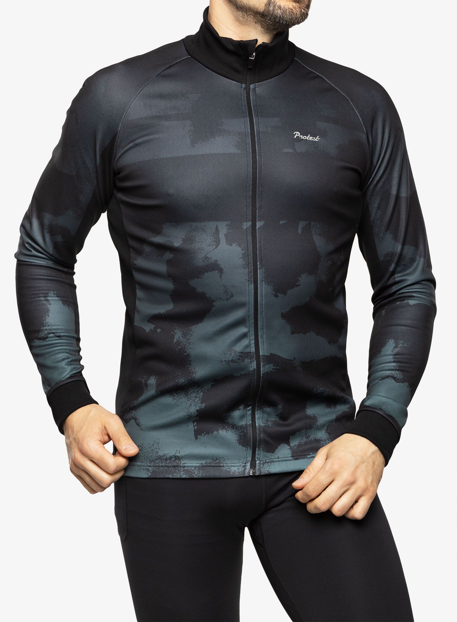 Cyklistická mikina Protest Prtpoppel Cycling Jacket - true black