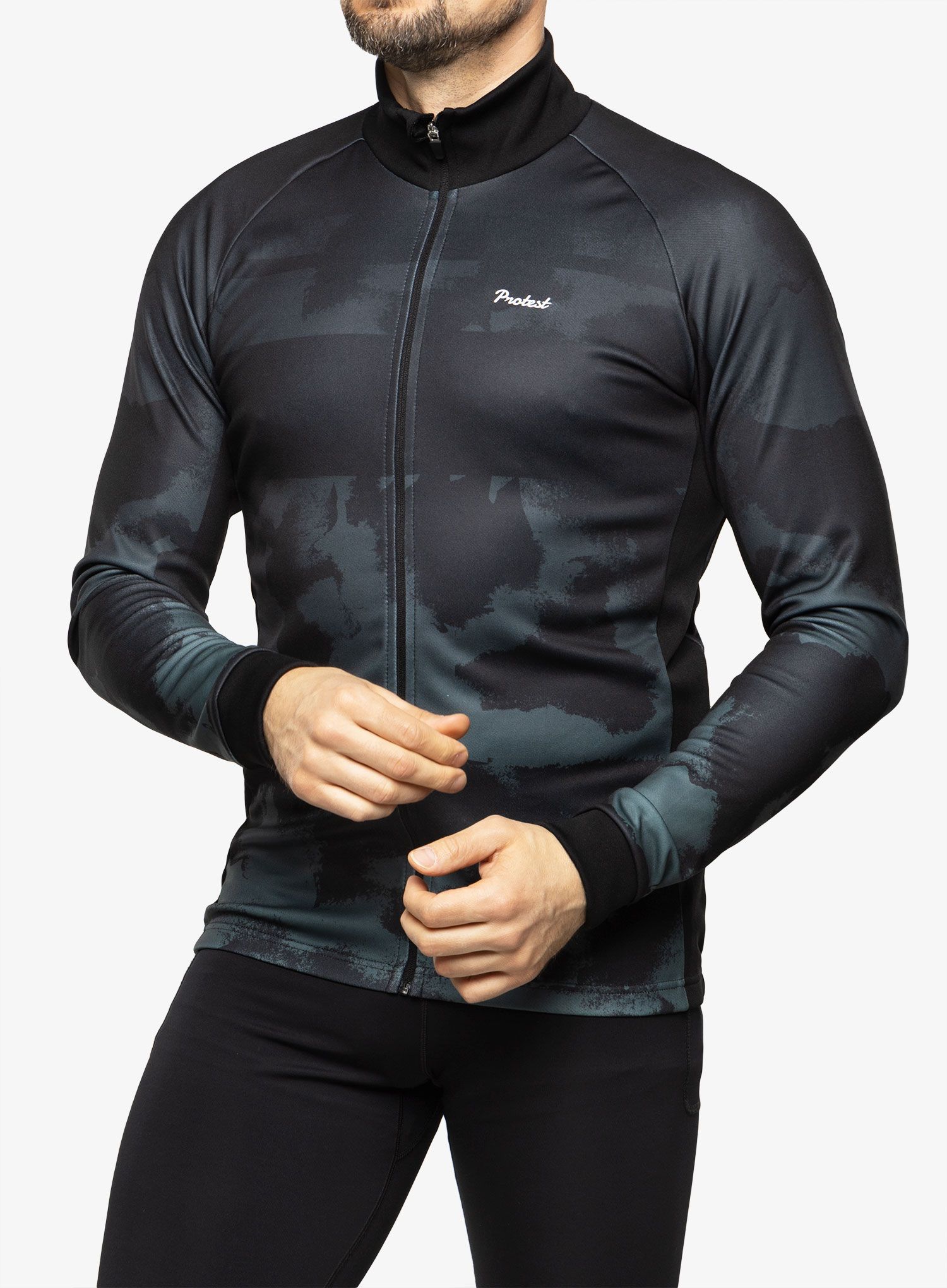 Cyklistická mikina Protest Prtpoppel Cycling Jacket - true black