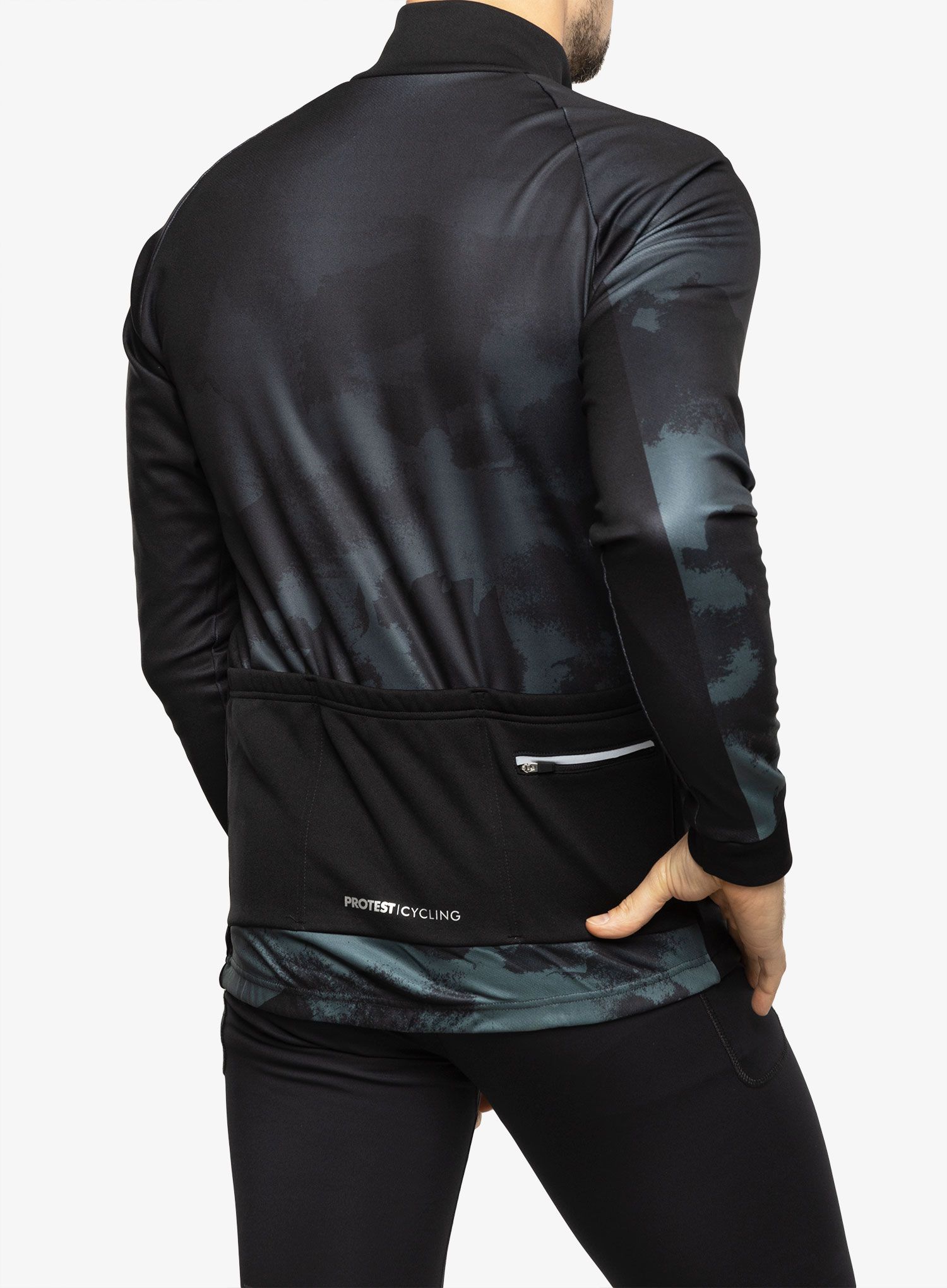 Cyklistická mikina Protest Prtpoppel Cycling Jacket - true black