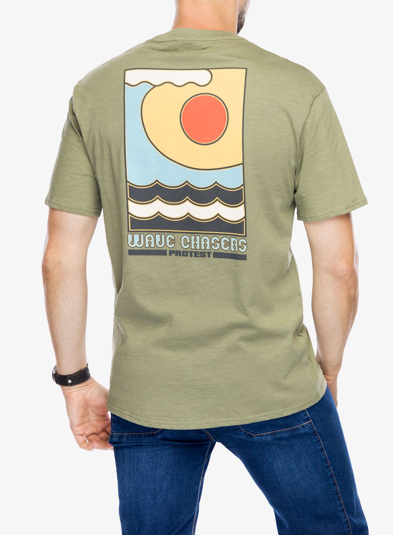 Bavlněné tričko Protest Prtrudge T-Shirt - artichoke green
