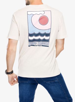 Bavlněné tričko Protest Prtrudge T-Shirt - kit off white