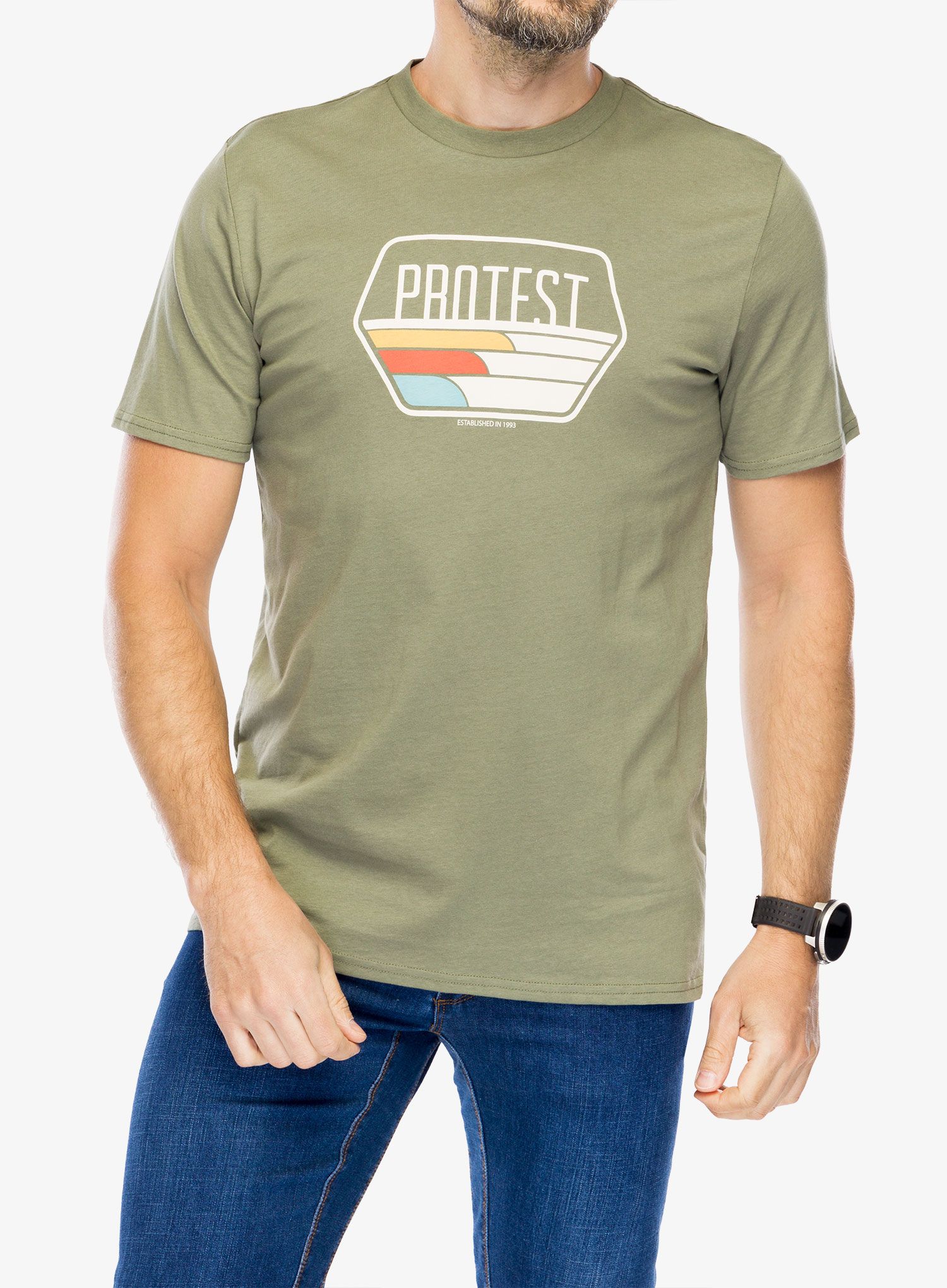 Bavlněné tričko Protest Prtstan T-Shirt - artichoke green