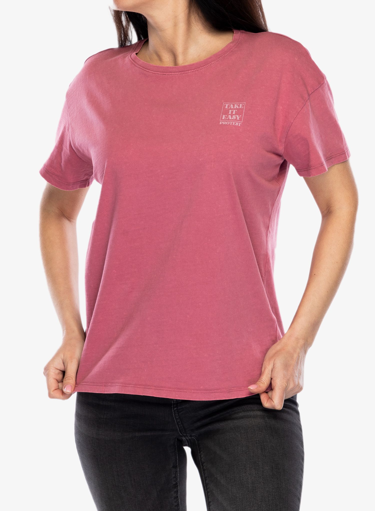 Bavlněné tričko dámské Protest Prtxue T-Shirt - deco pink
