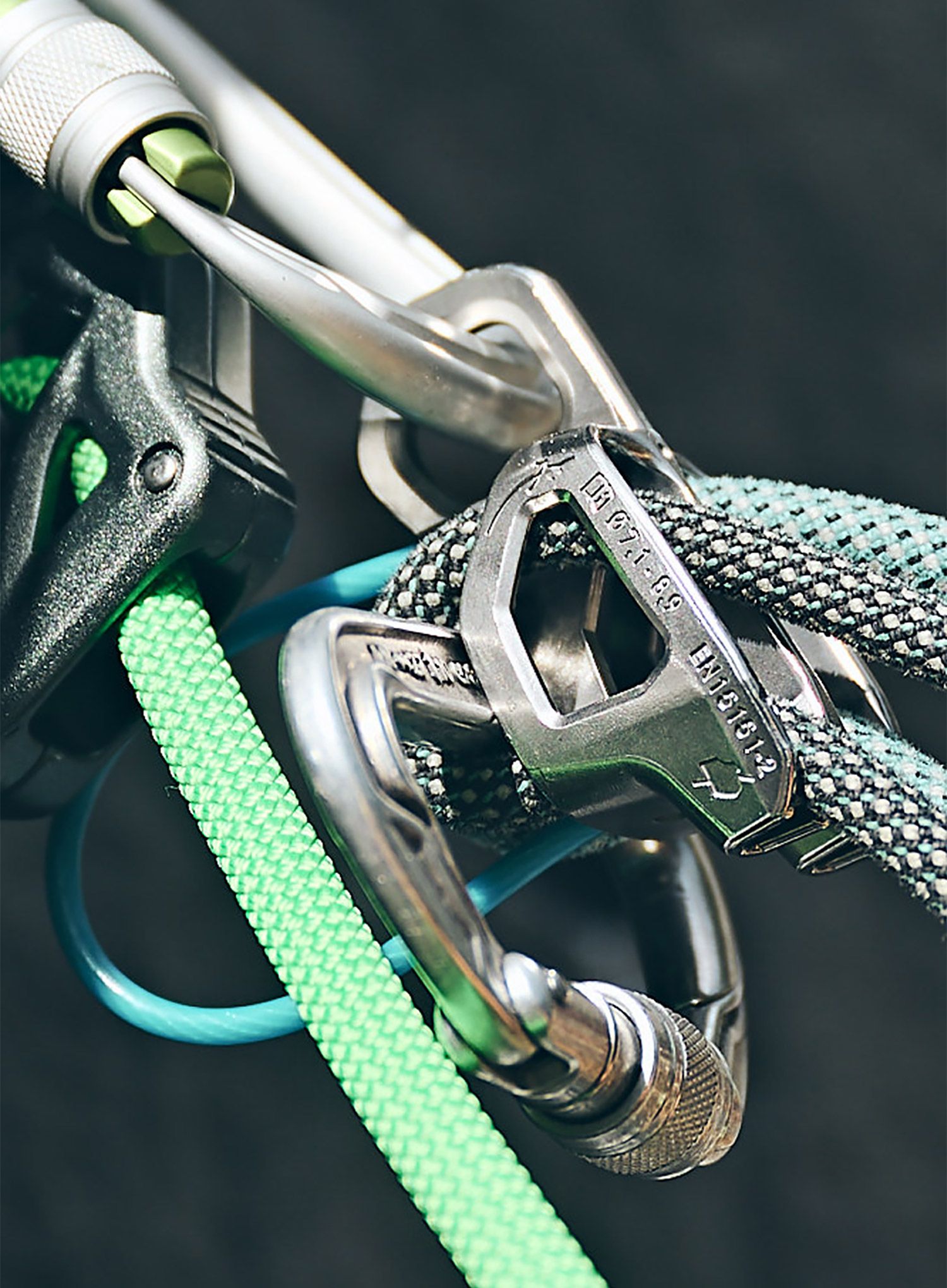 Slaňovací a jistící brzda Edelrid Nano Jul - slate
