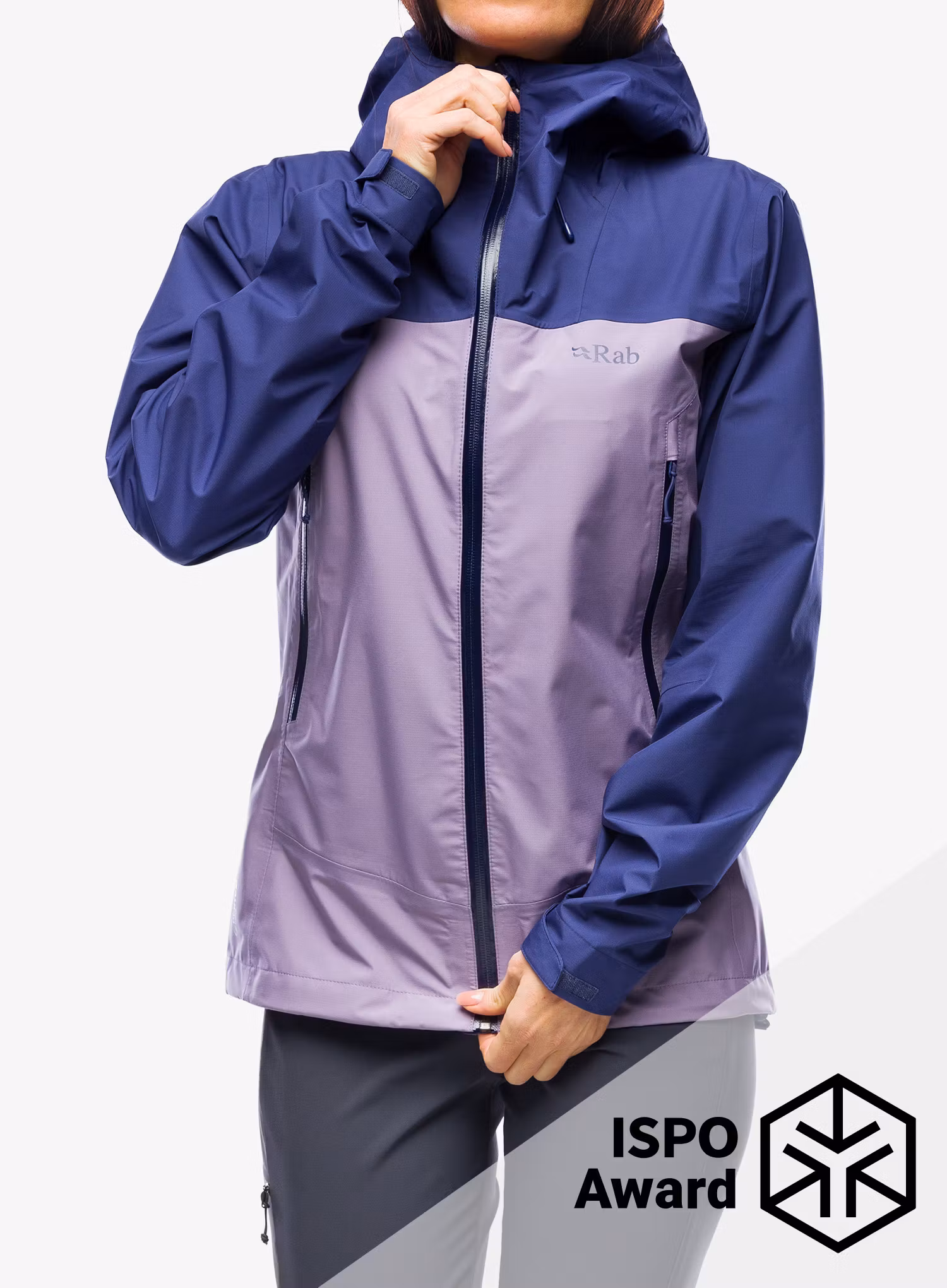 Dámská membránová horská bunda Rab Arc Eco Jacket - patriot blue/purple sage