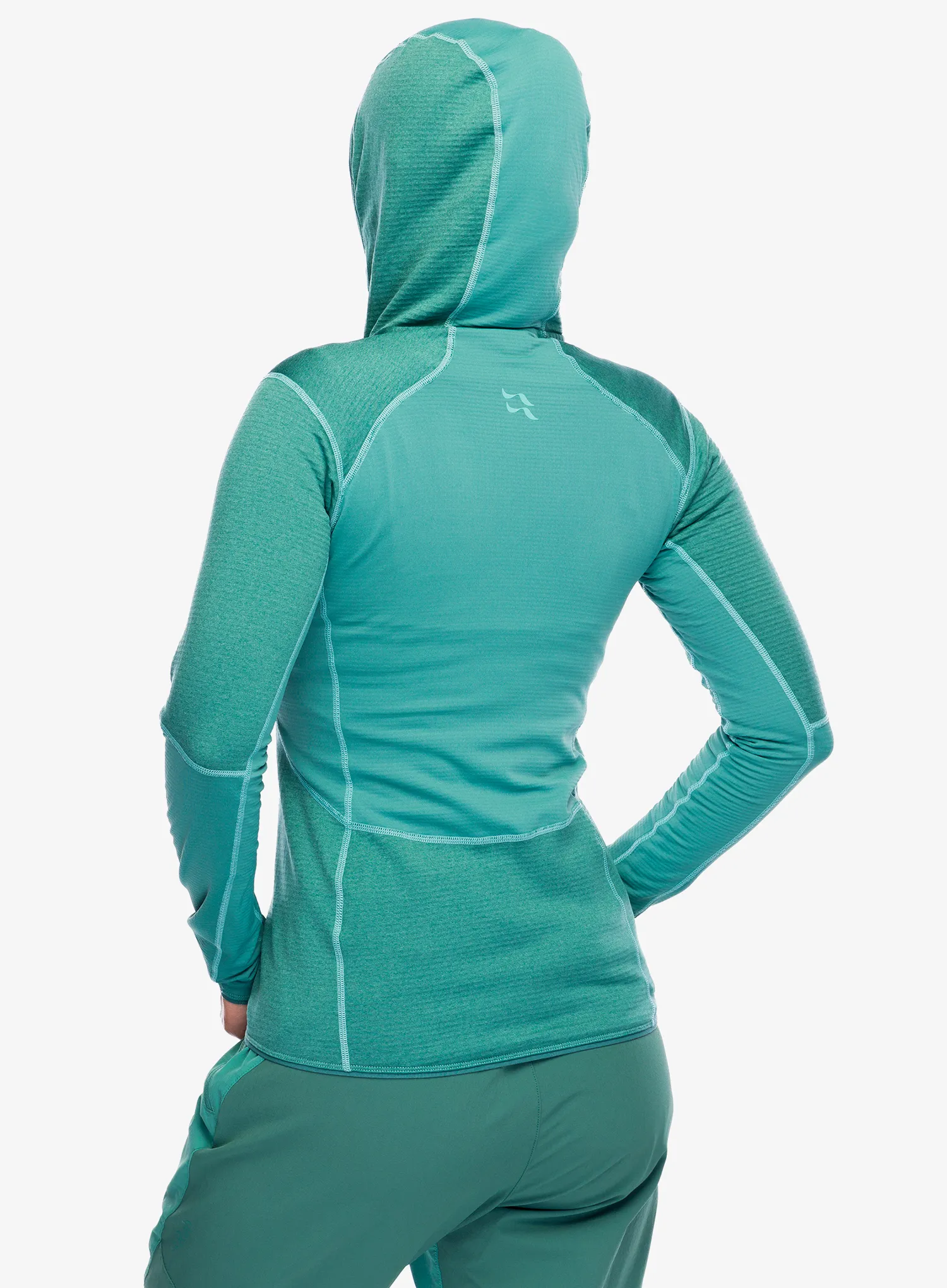 Dámská mikina s kapucí Rab Ascendor Hoody - eucalyptus