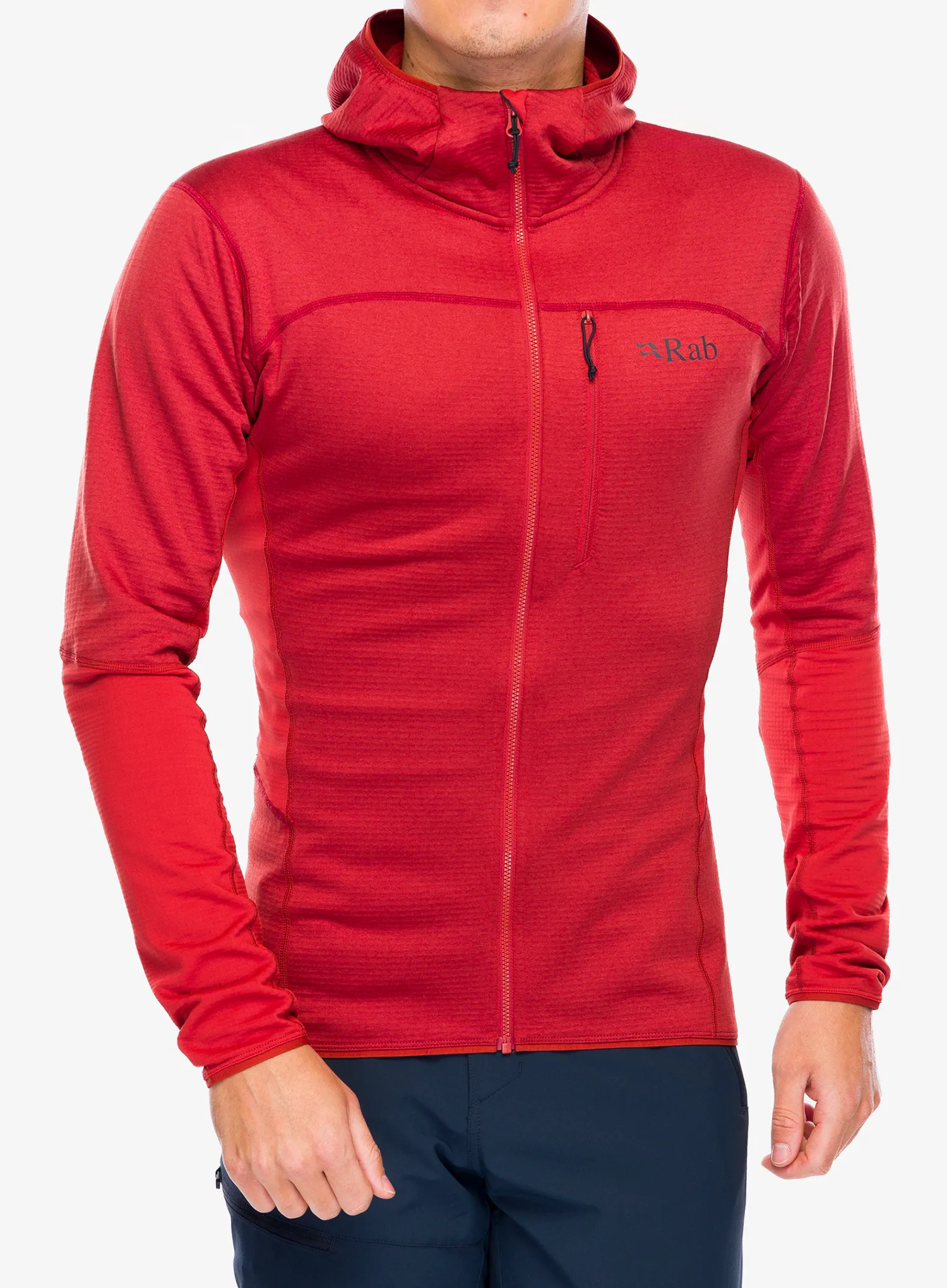 Mikina s kapucí Rab Ascendor Hoody - tuscan red