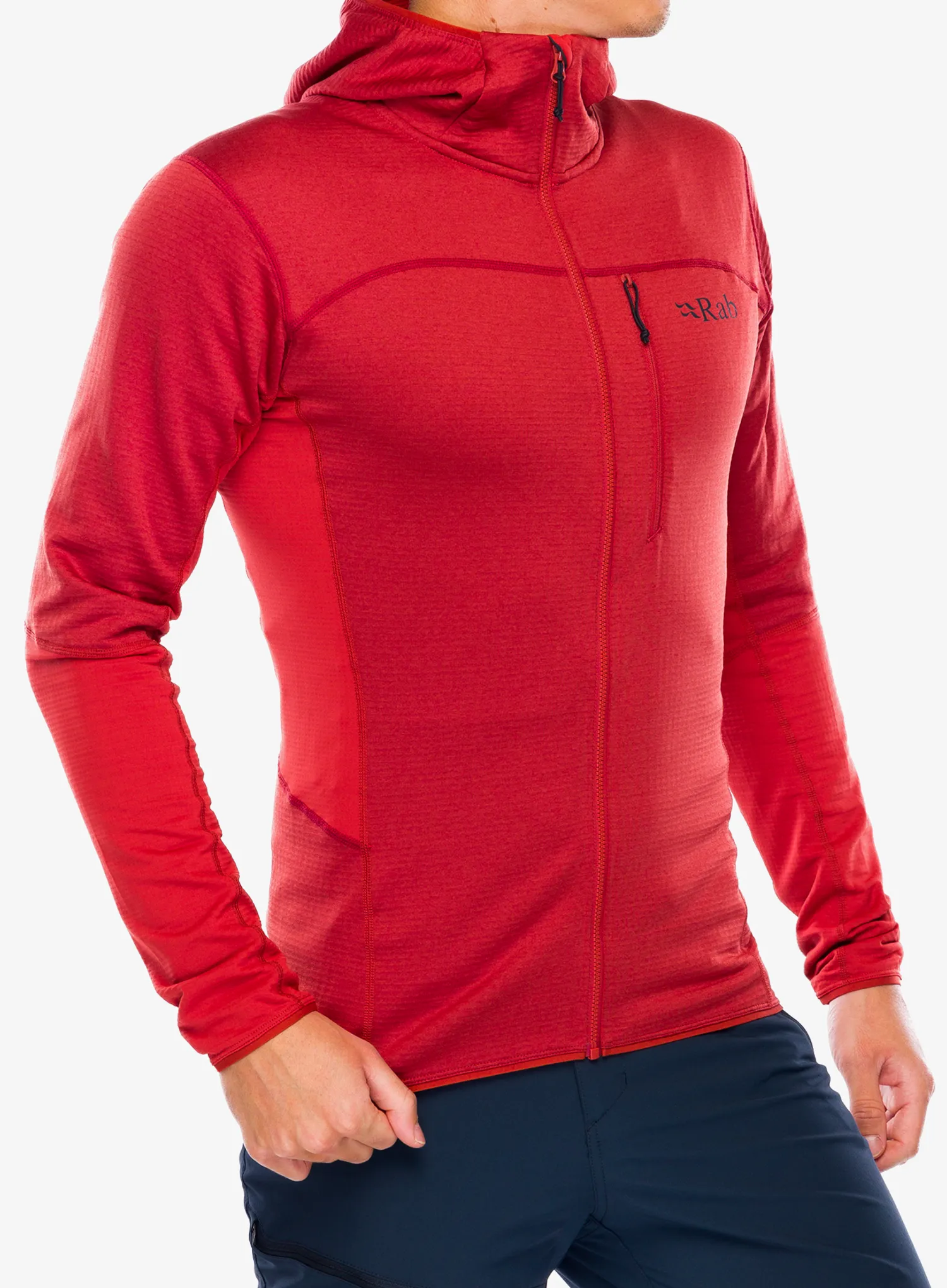 Mikina s kapucí Rab Ascendor Hoody - tuscan red