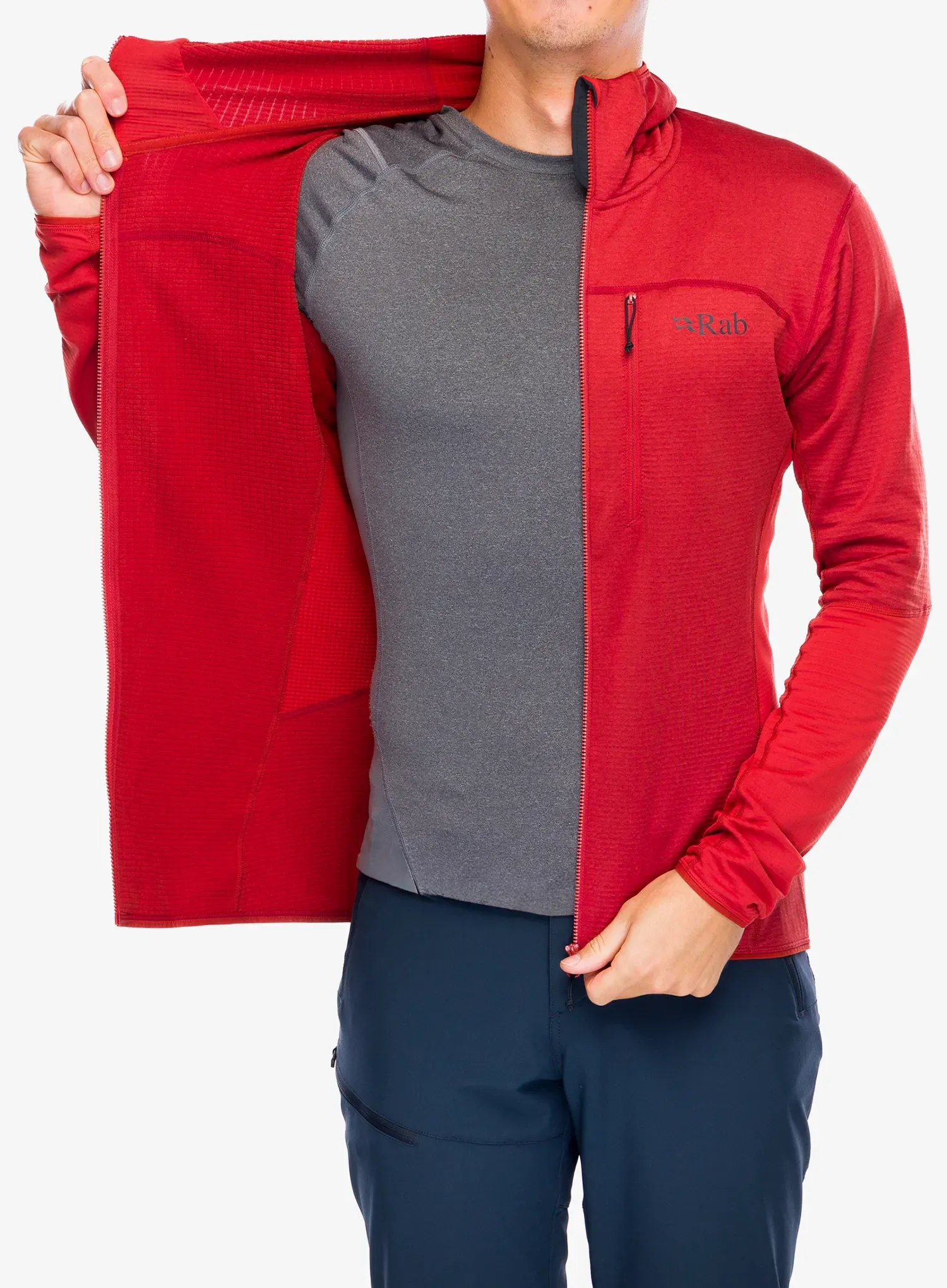 Mikina s kapucí Rab Ascendor Hoody - tuscan red