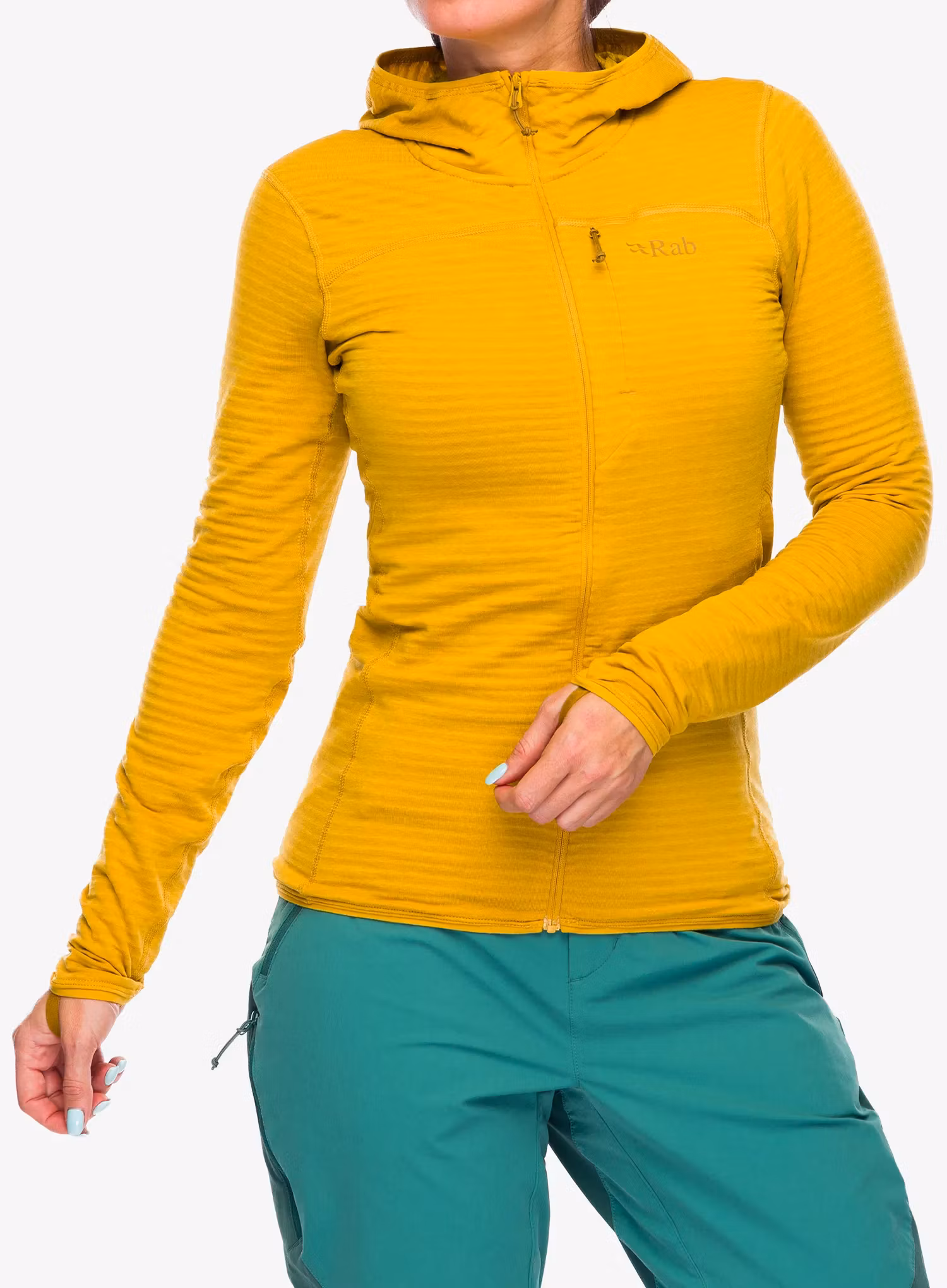 Dámská mikina s kapucí Rab Ascendor Light Hoody - sahara