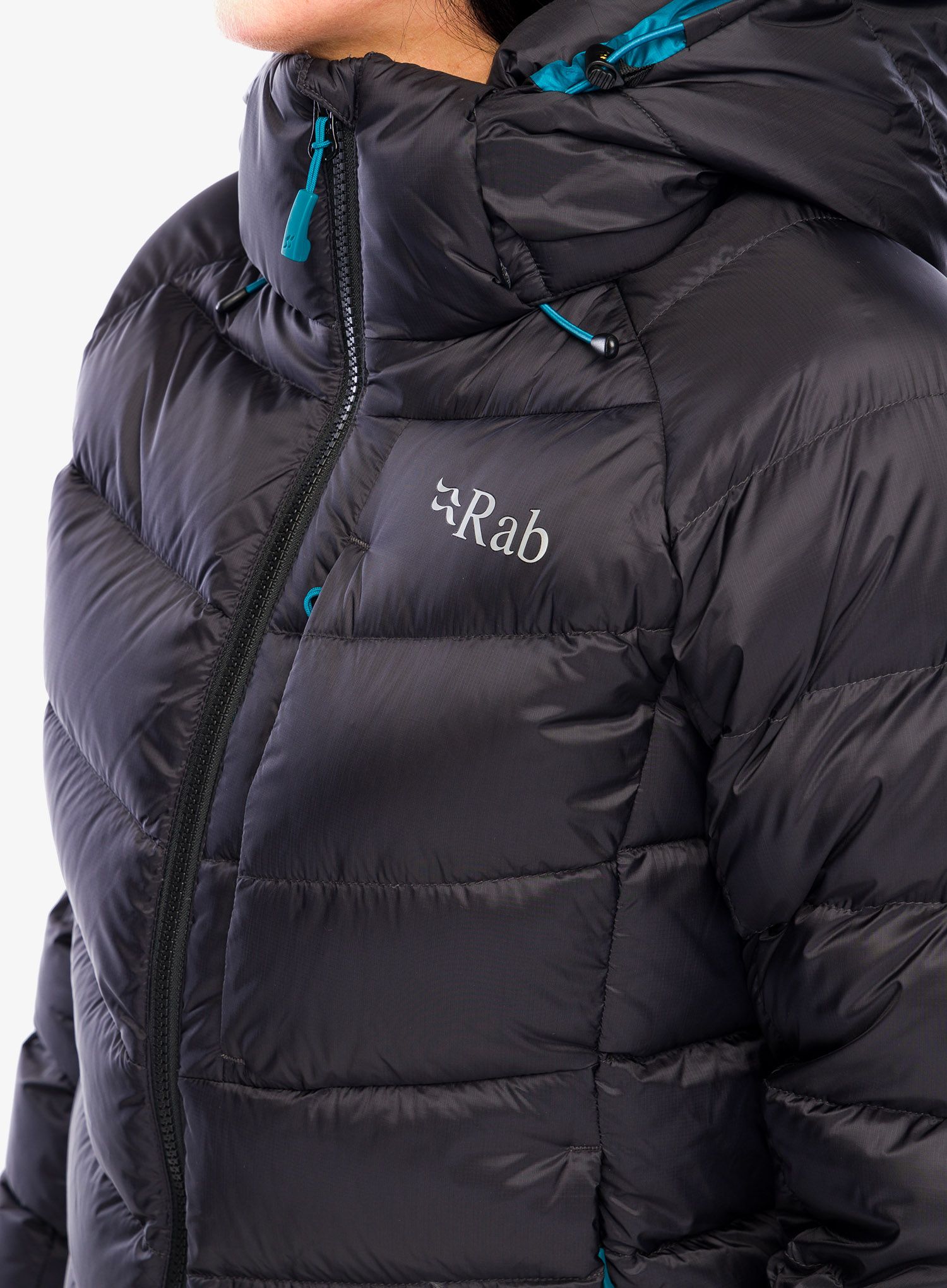 Dámská péřová bunda Rab Axion Pro Jacket - anthracite