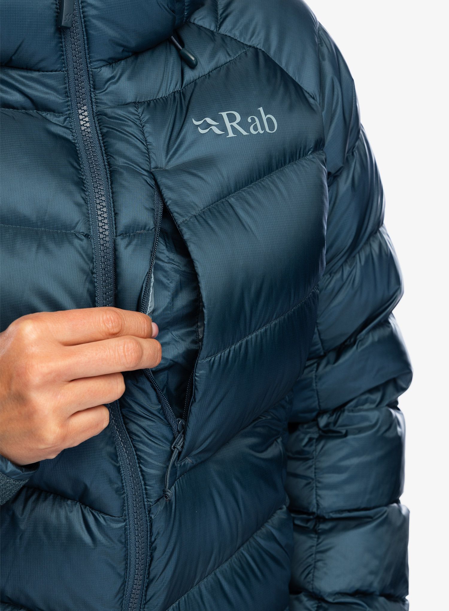 Dámská péřová bunda Rab Axion Pro Jacket - orion blue
