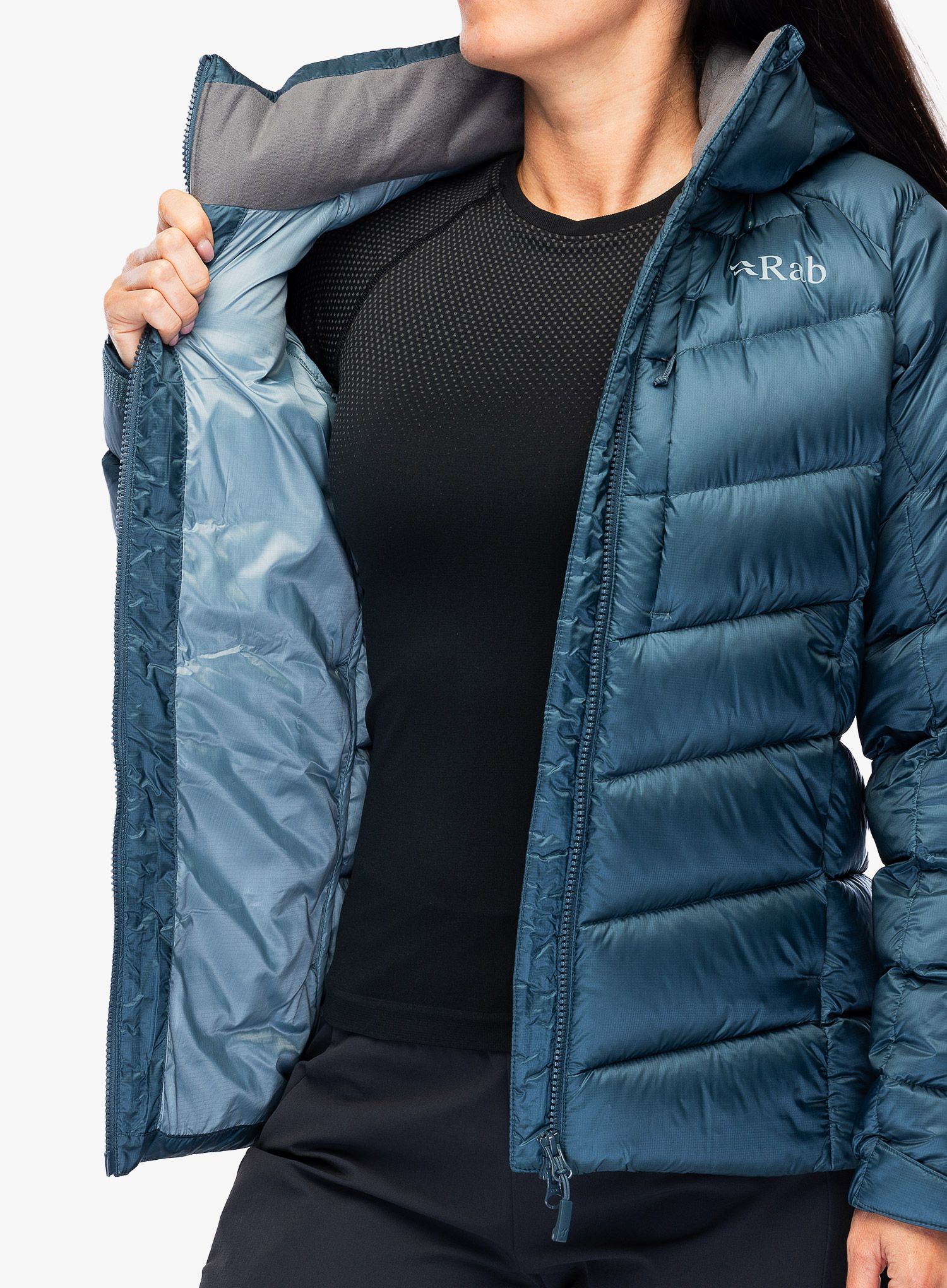 Dámská péřová bunda Rab Axion Pro Jacket - orion blue