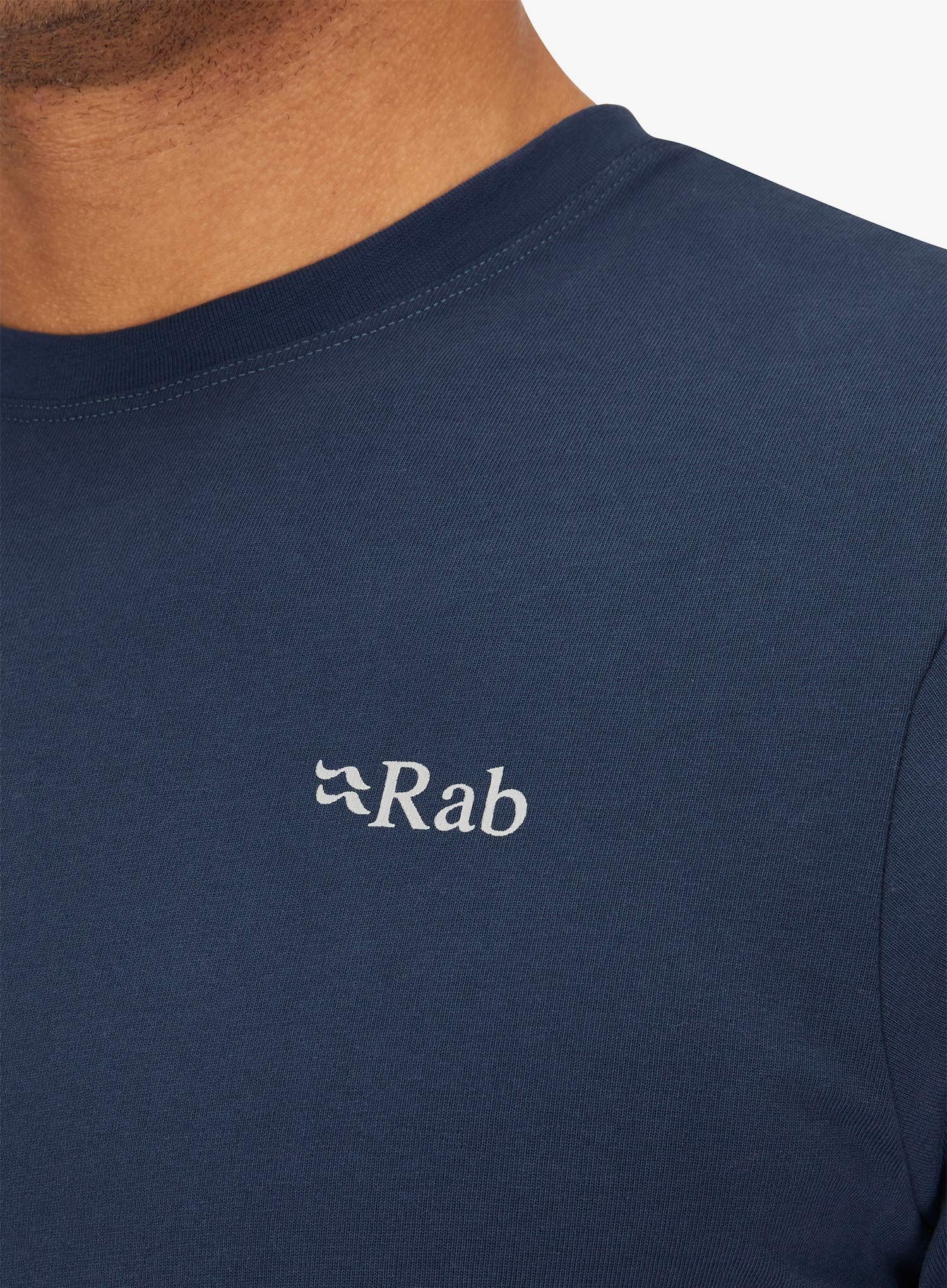 Bavlněné tričko Rab Basecamp 3 Peak Tee - tempest blue